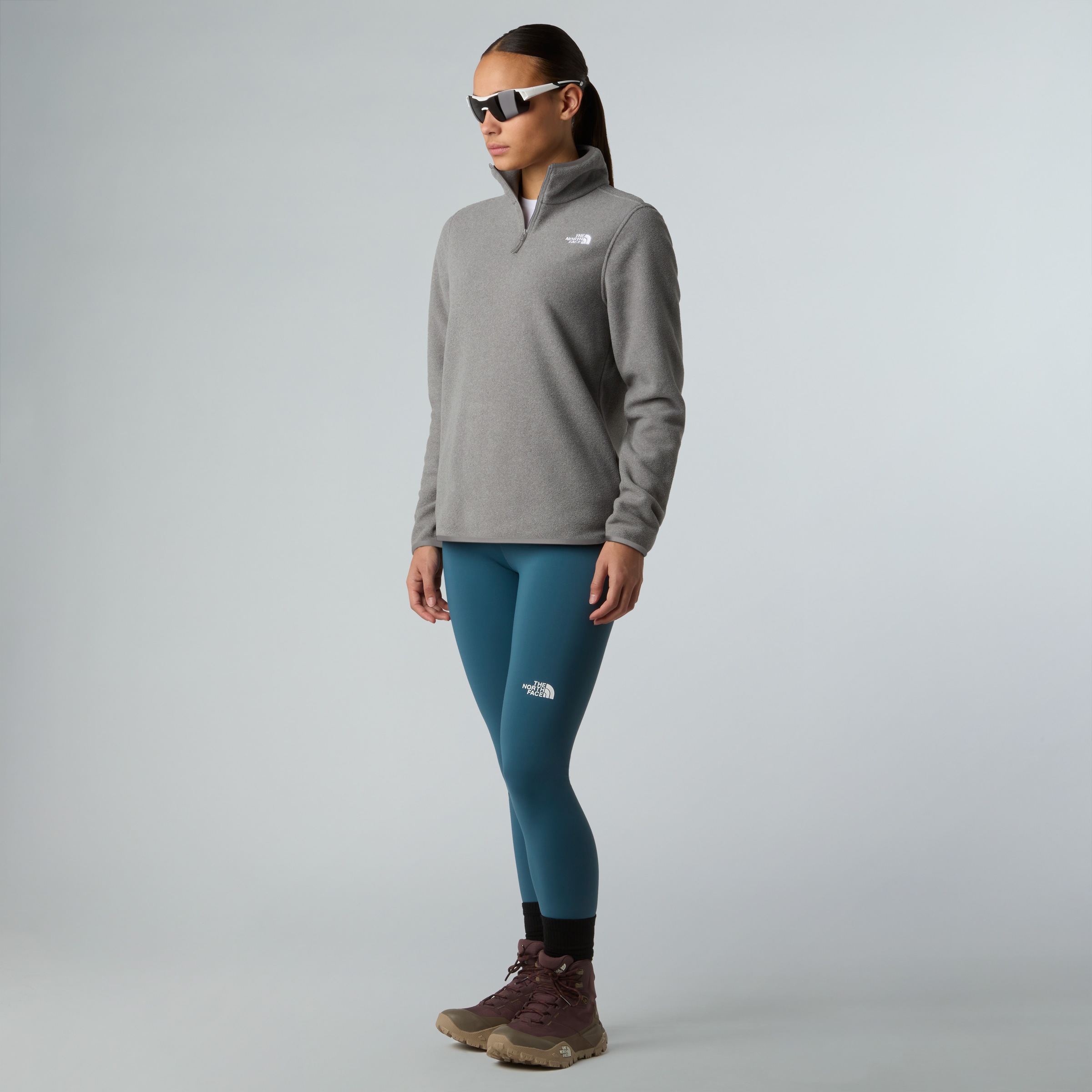 The North Face Strickfleece-Pullover »W GLACIER FLEECE 1/4 ZIP JACKET«, (1 tlg.)