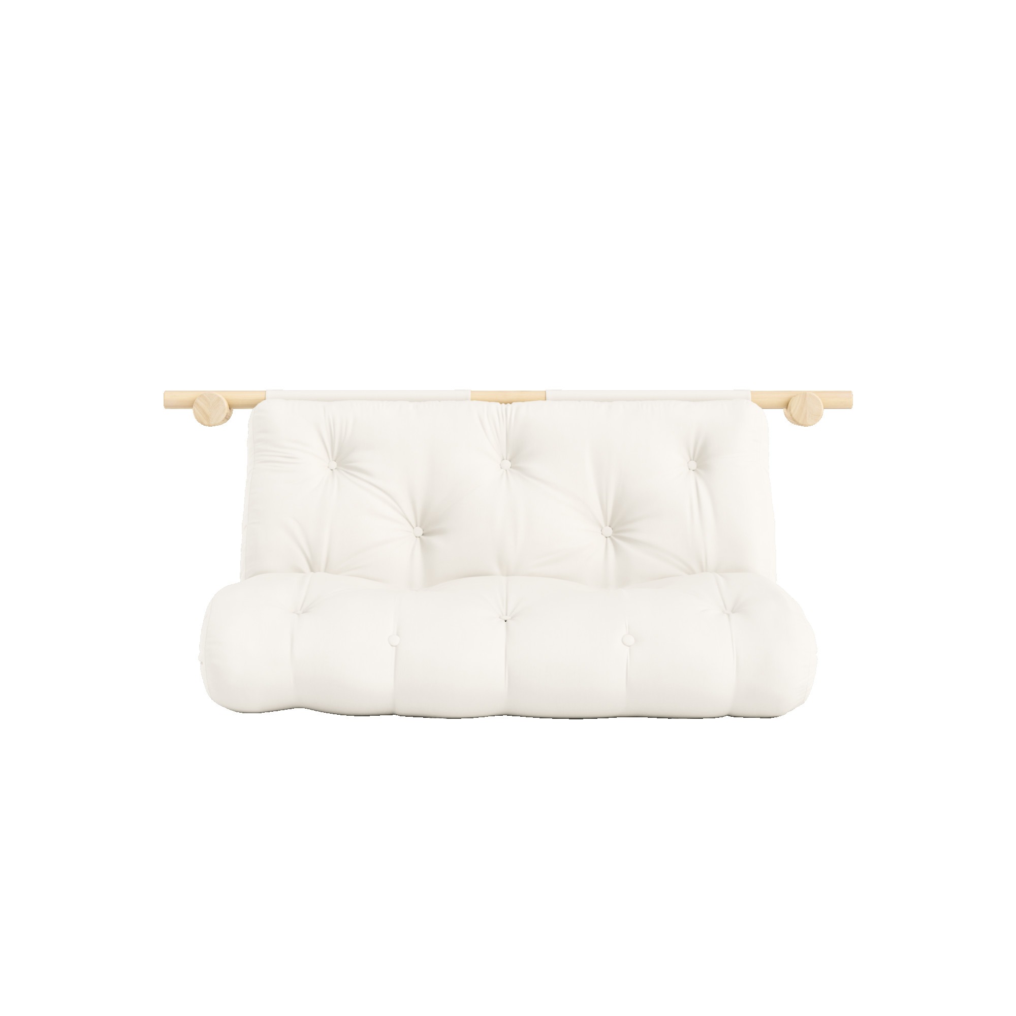 Karup Design Schlafsofa »Hooked Schlafsessel, Sitz- und Schlafplatz, Wandmontiert, platzsparend«, Futonmatratze inkl. Halterungsset aus FSC®-zertifiziertem Massivholz