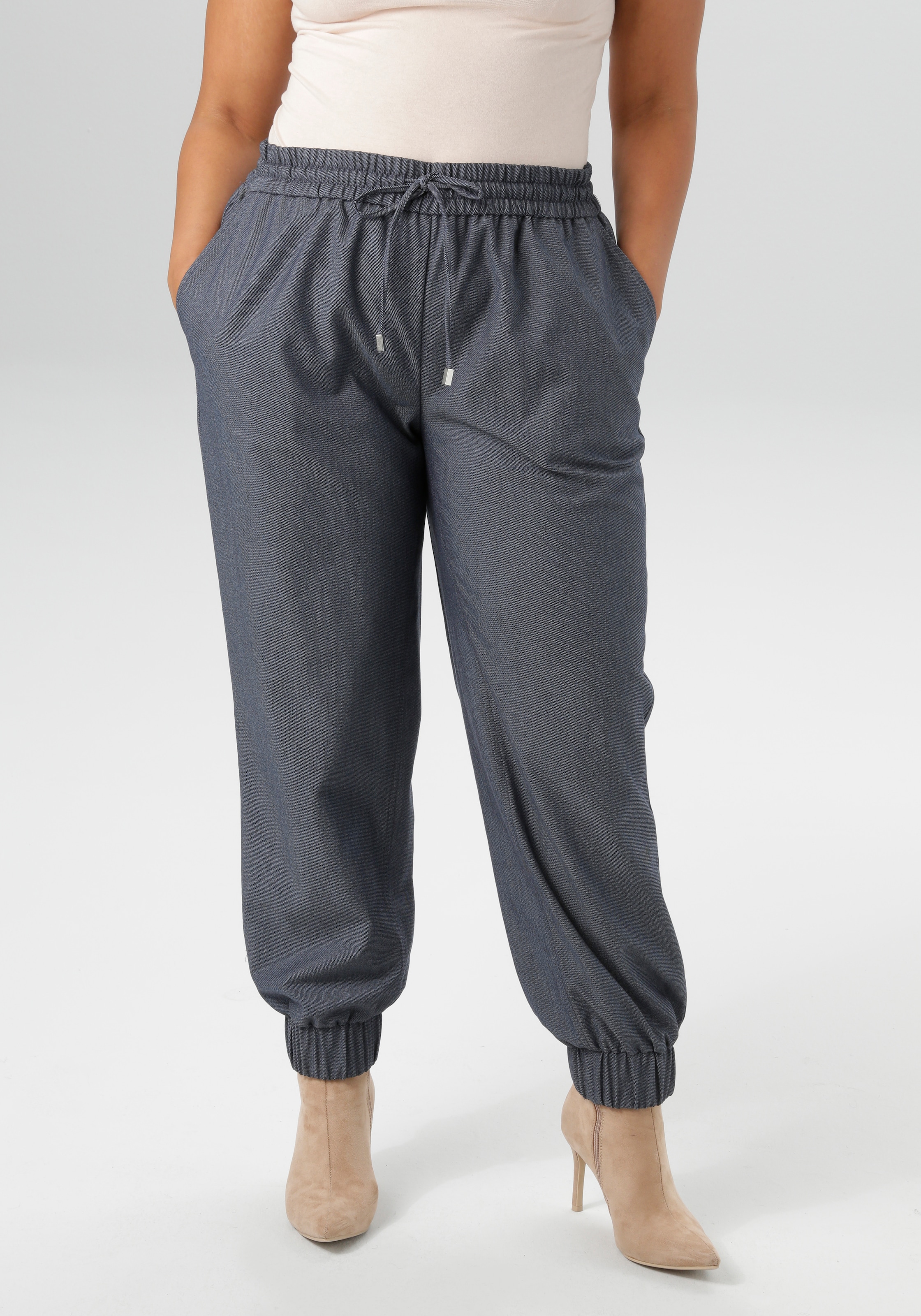 Aniston PLUS Schlupfhose, mit praktischen Eingrifftaschen -NEUE KOLLEKTION