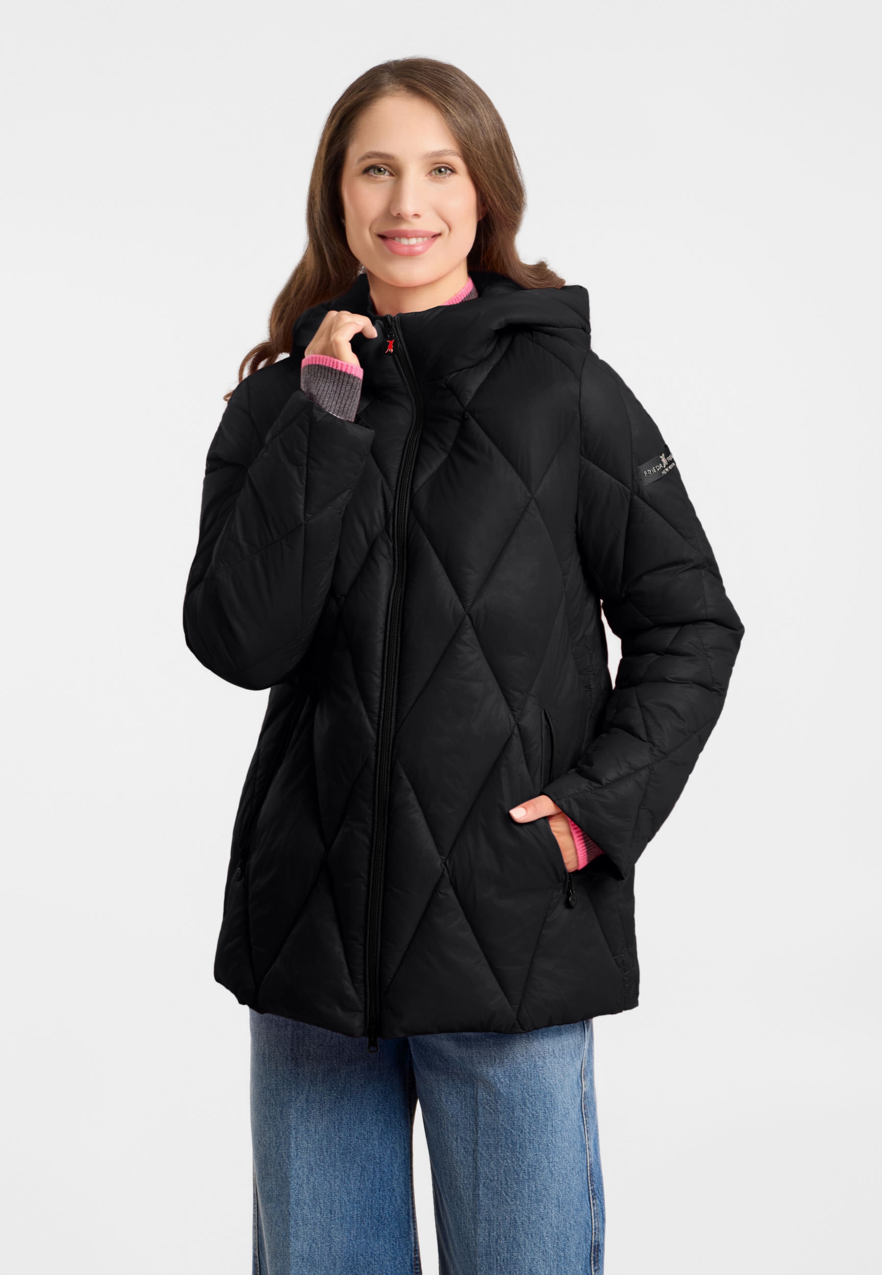 Frieda & Freddies Winterjacke "Frieda & Freddies Steppmantel mit Rautensteppung"
