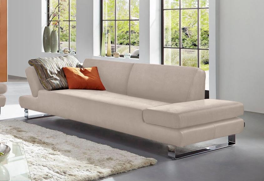 W.SCHILLIG 3-Sitzer "taboo Designsofa mit hohem Sitzkomfort, Breite 232cm, Sitztiefe 69cm" mit Übertiefe, inklusive Armlehnenverstellung