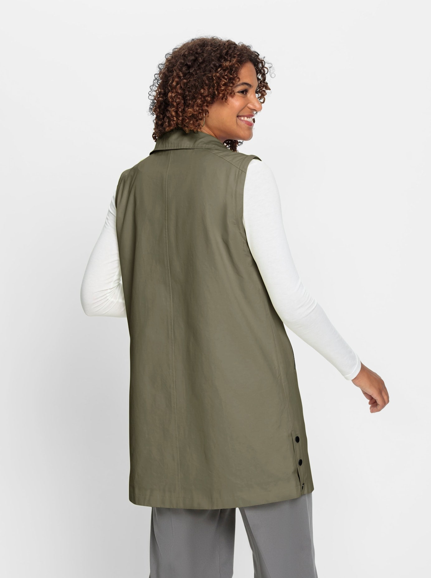 Casual Looks Langjacke, mit Kapuze