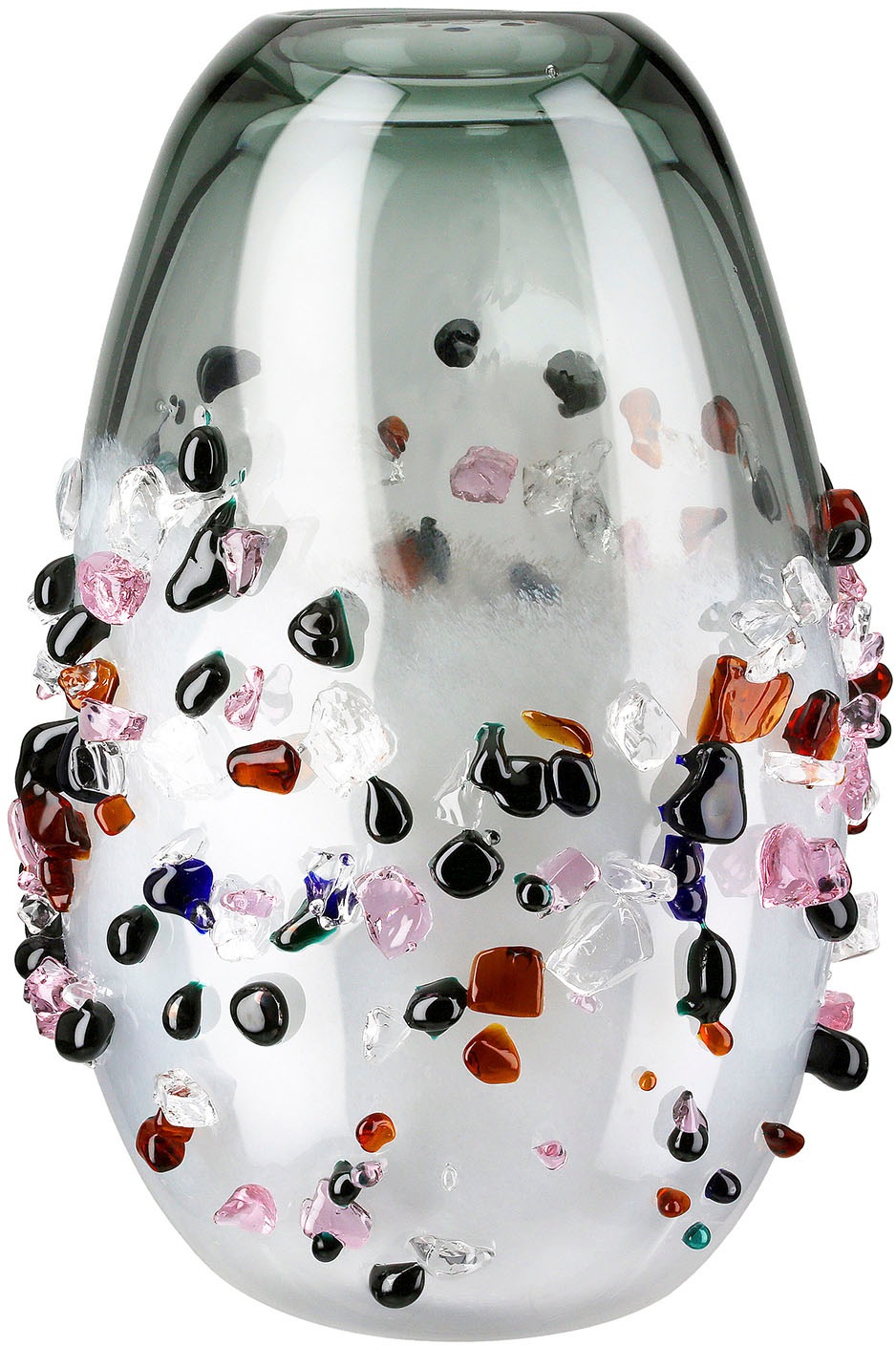 Casablanca by Gilde Tischvase "Vase Stones schwarz transparent", (1 St.) günstig online kaufen