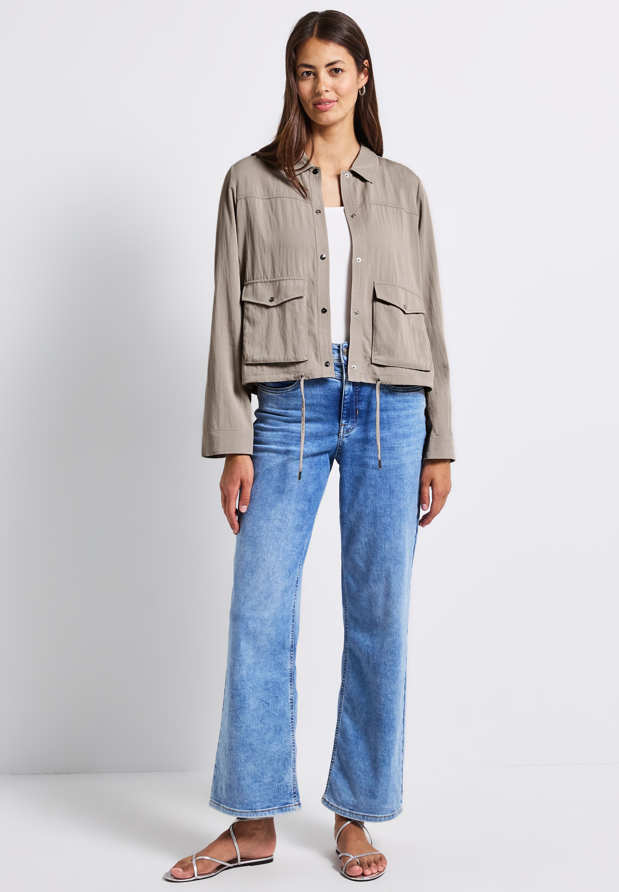 Thumbnail - STREET ONE Kurzjacke ohne Kapuze mit Knopfleiste