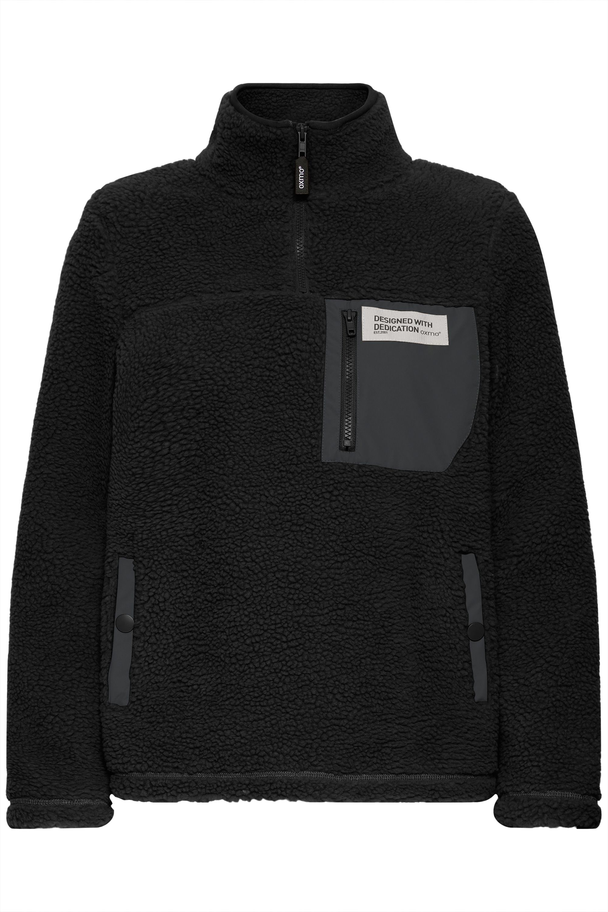 OXMO Plüschjacke "Plüschjacke OXABBY HALFZIP" günstig online kaufen