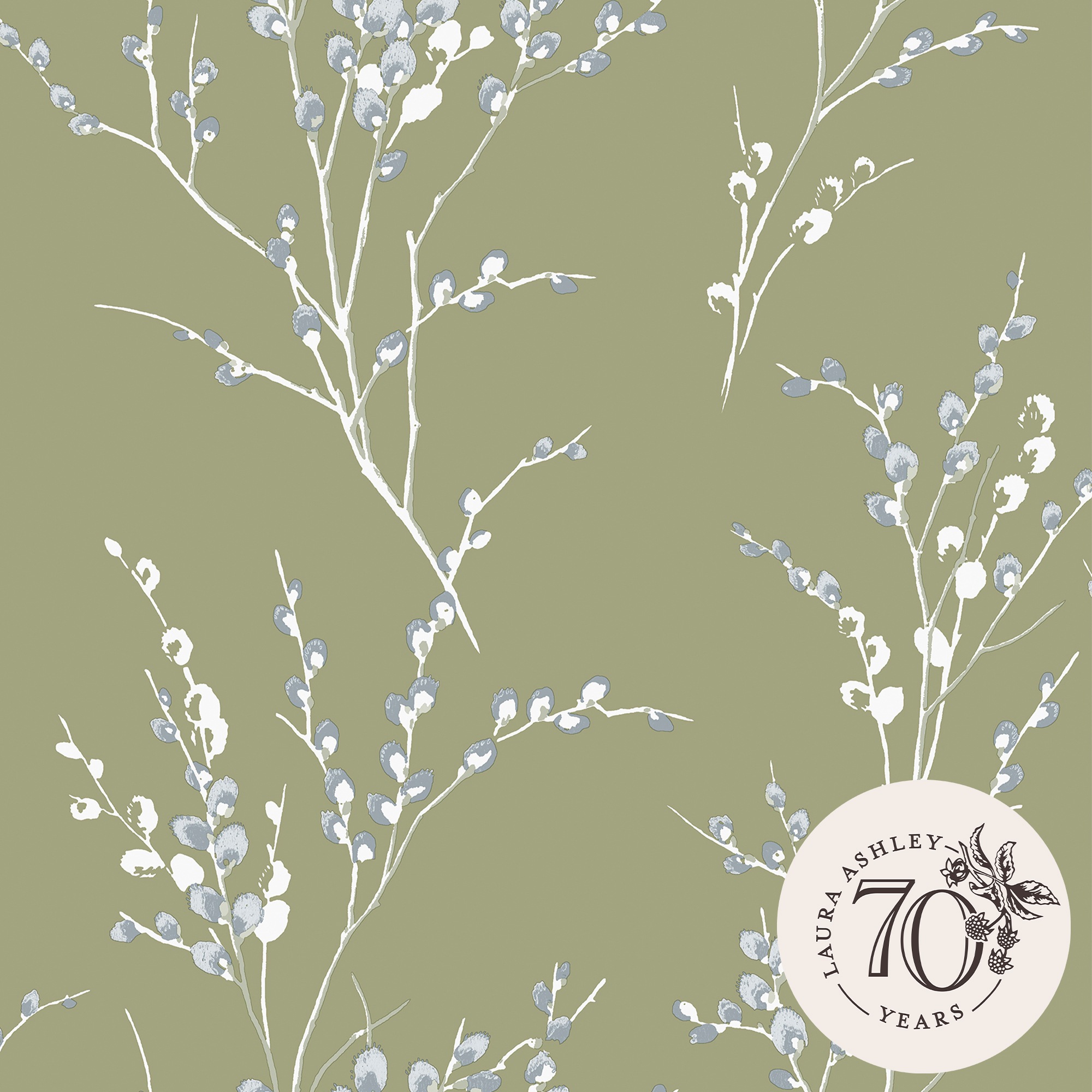 LAURA ASHLEY Vliestapete »Pussy Willow«, geblümt, 10mx52cm (ca. 5m2)
