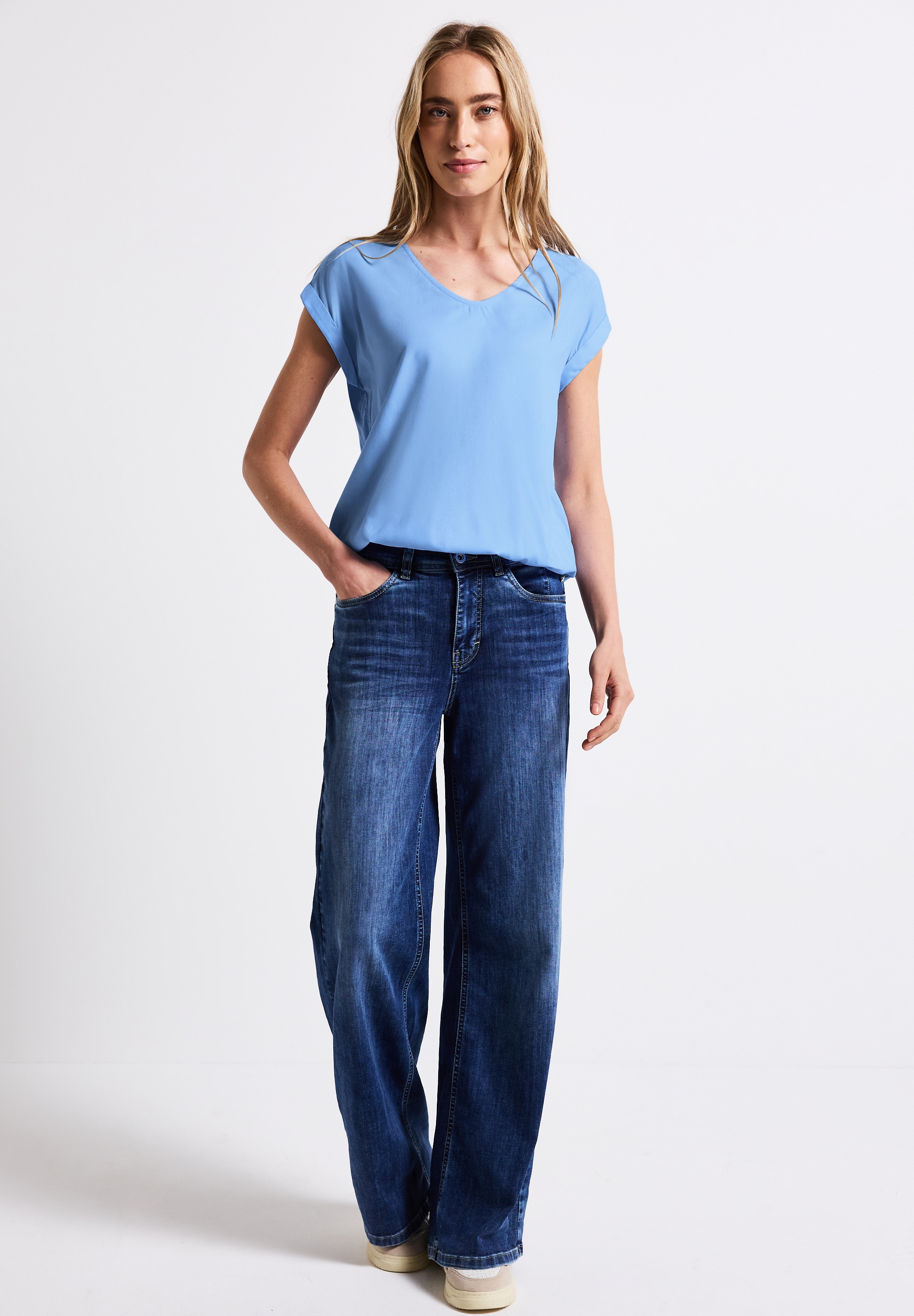 STREET ONE Hemdbluse, aus softer Viskose