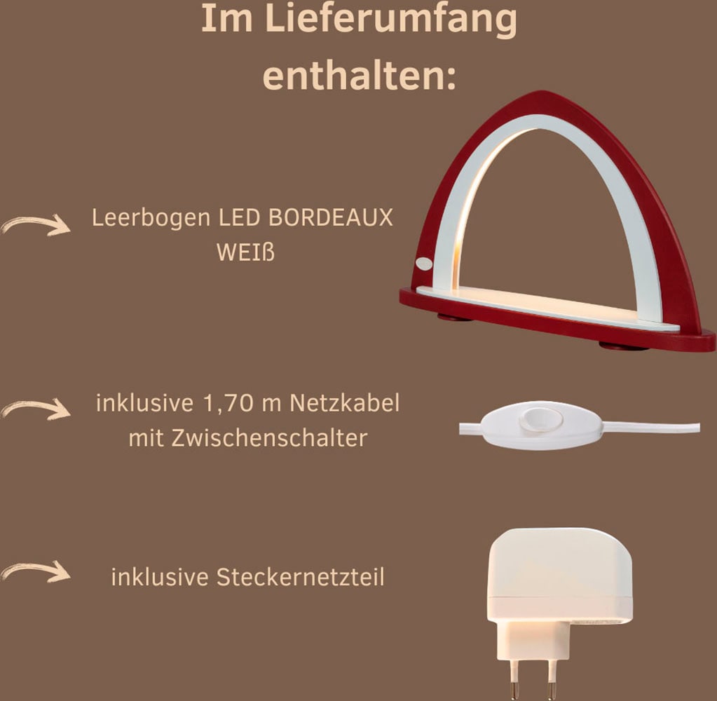 Weigla LED Schwibbogen »Weihnachtsdeko«, Leerbogen zum Selbstbestücken