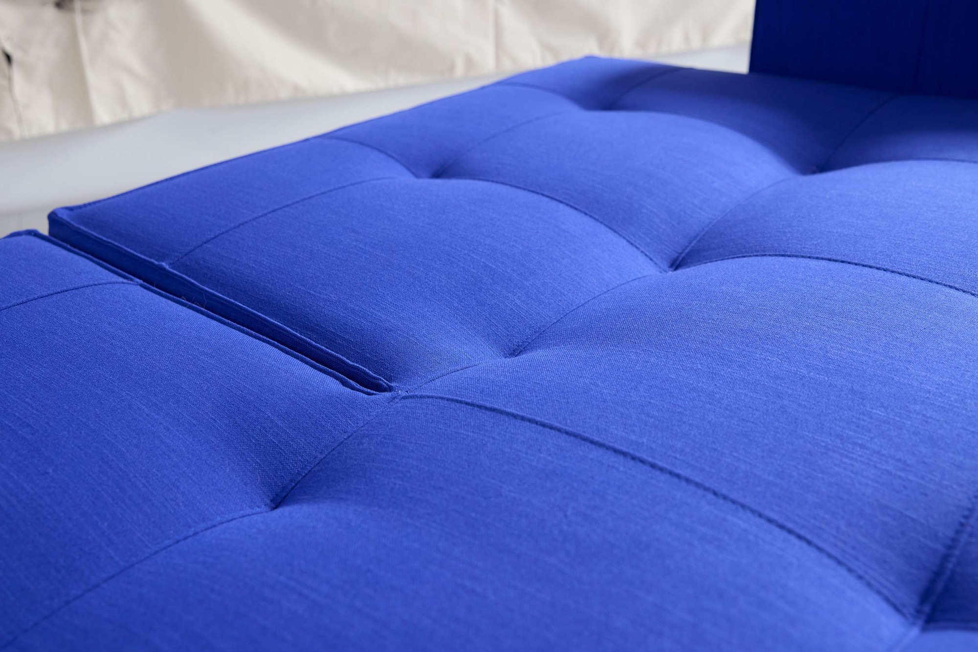 INNOVATION LIVING ™ Schlafsofa »Splitback, Rückenlehnen einzeln verstellbar, mit Federkern« mit chromglänzenden Beinen, in skandinavischen Design