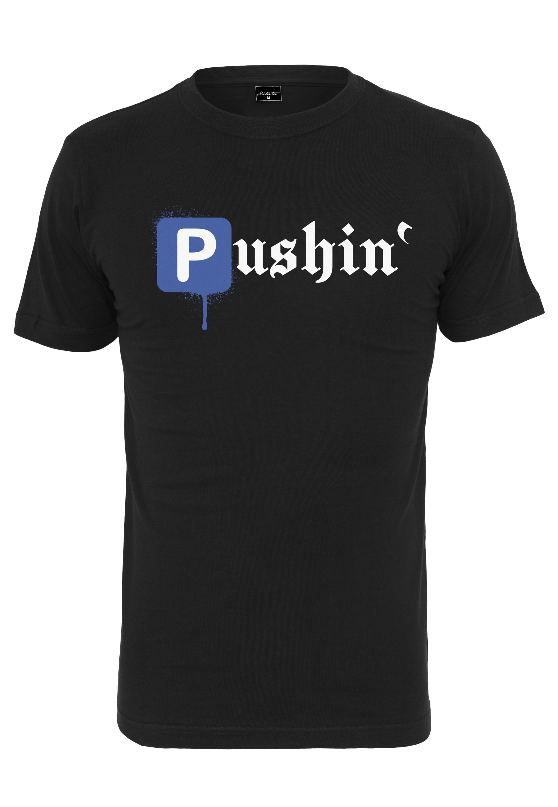MisterTee Kurzarmshirt "MisterTee Herren Pushin P Tee" 1