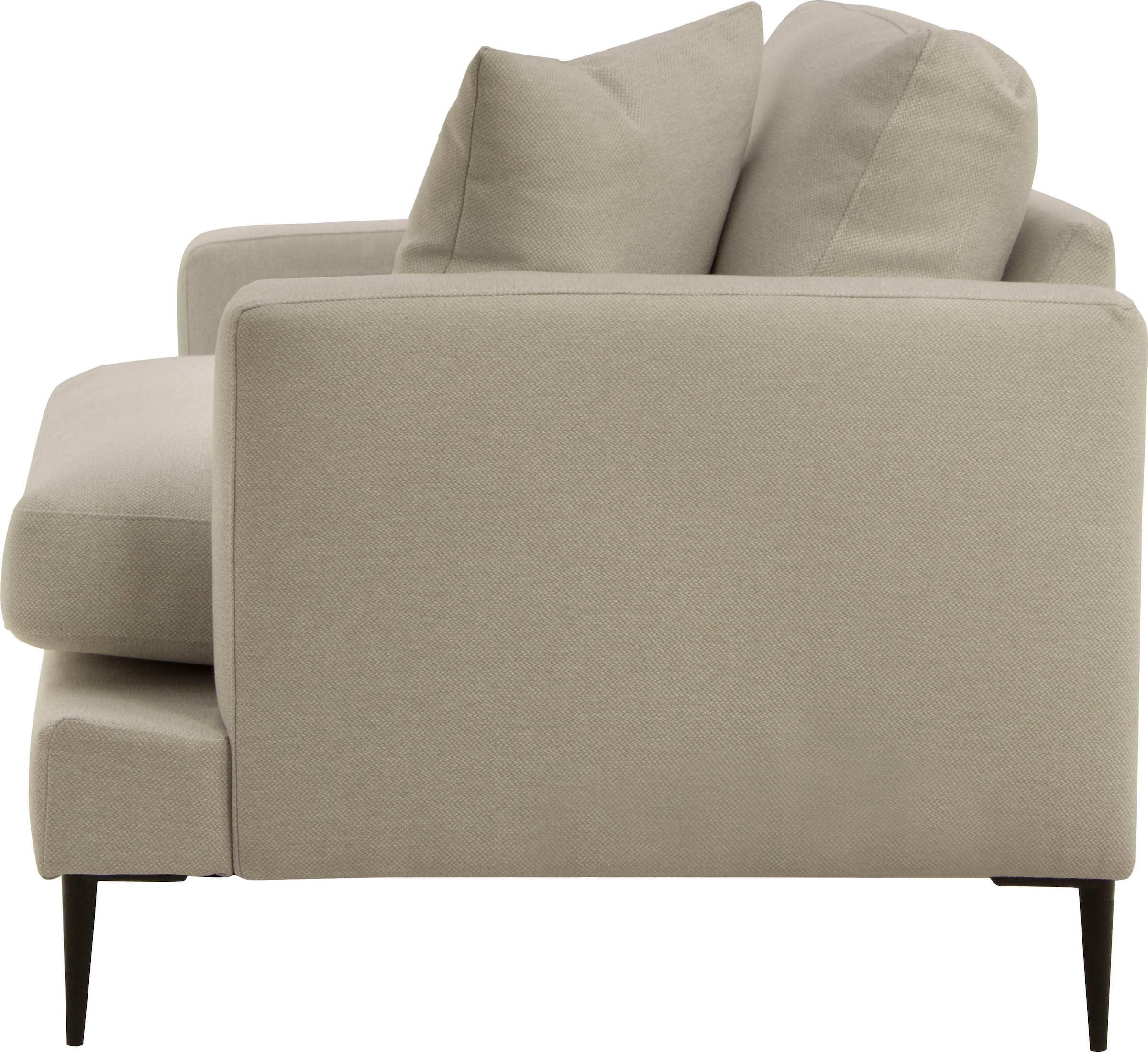 Leonique Sessel »Cozy Loungesessel, Designersessel, Maße B/T/H: 91/97/80 cm«, mit Metallbeinen und Zierkissen