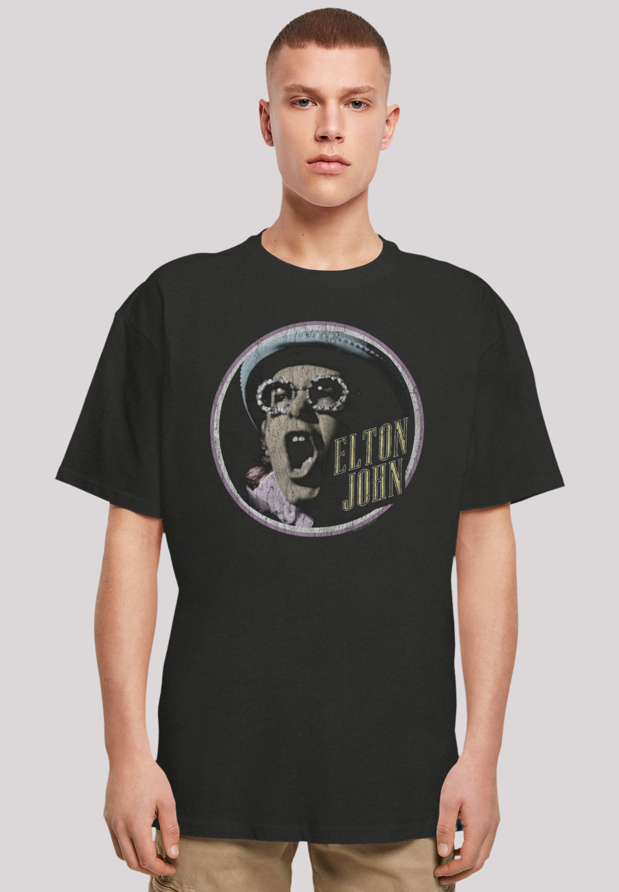 F4NT4STIC T-Shirt "Elton John Vintage Circle", Premium Qualität günstig online kaufen