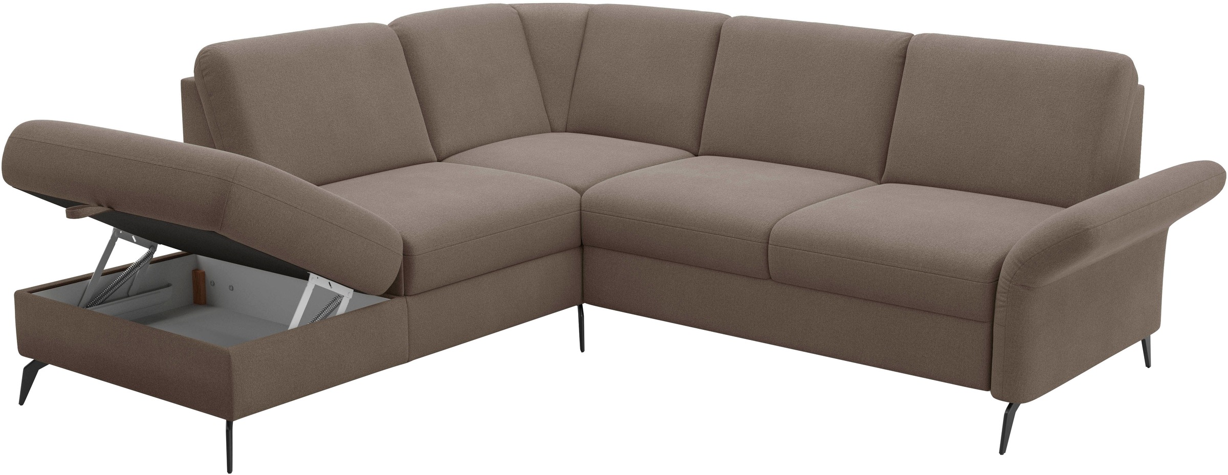Home affaire Ecksofa »Rochelle«, wahlweise mit Bettfunktion, Bettkasten und Armteilverstellung