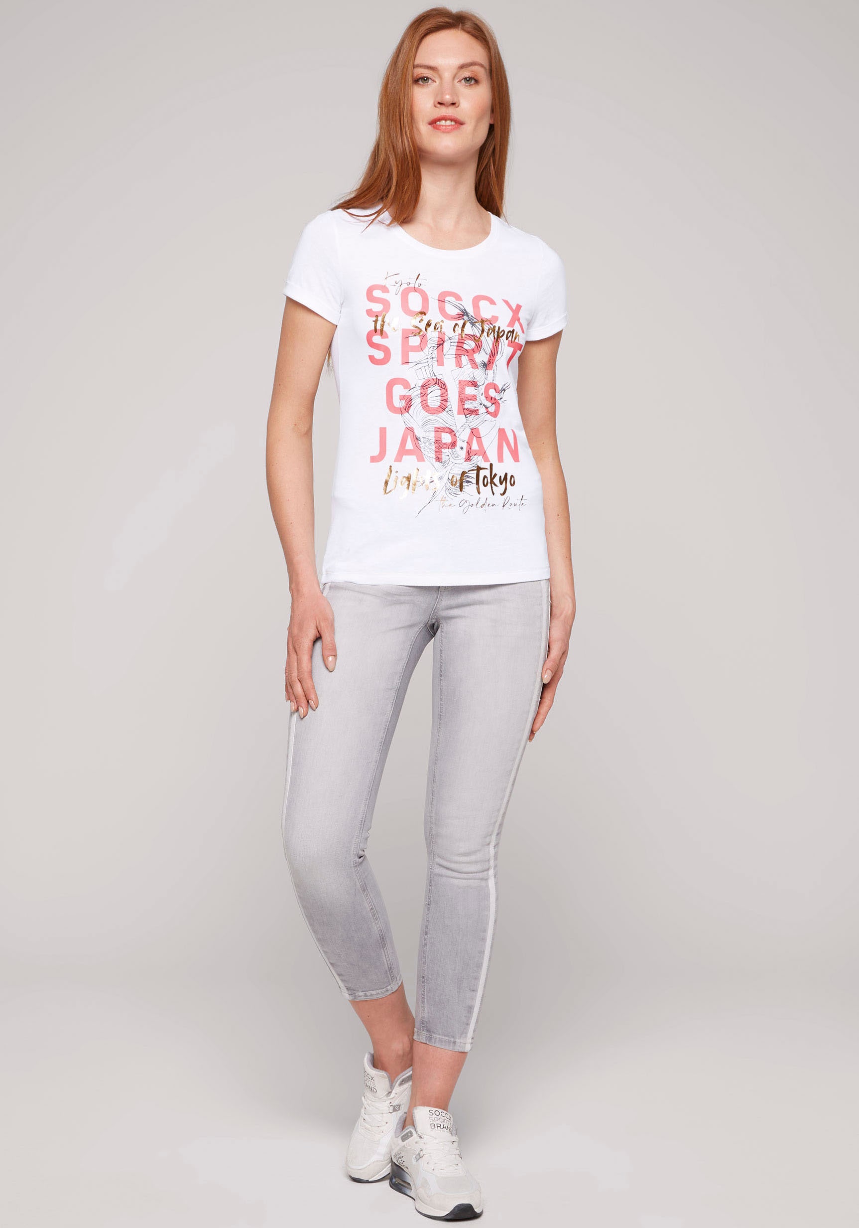 SOCCX T-Shirt »Soccx Damen T-Shirt«