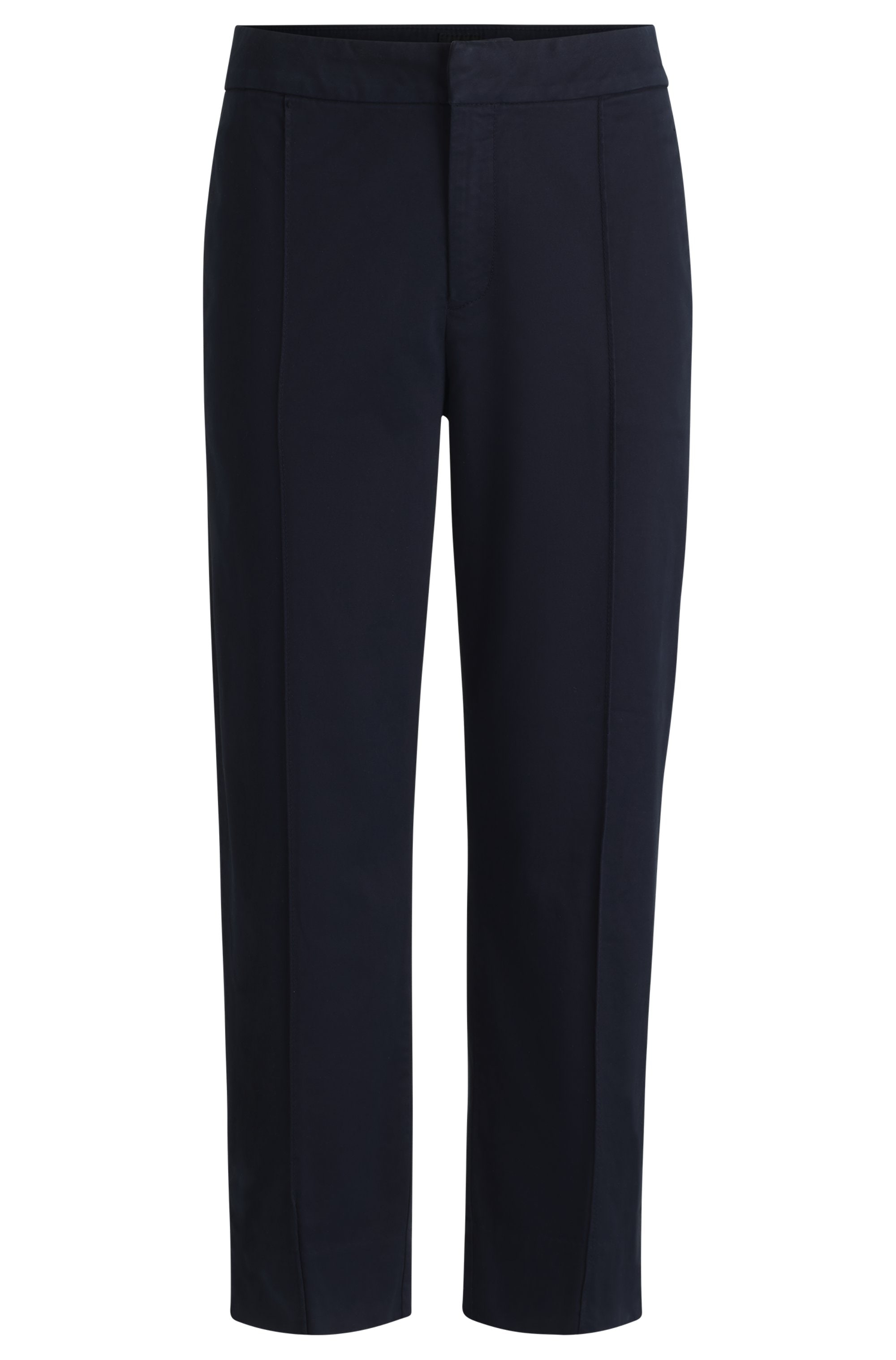 BOSS ORANGE Chinohose »Teresita Premium Damenmode«, mit Schlitz am Saum
