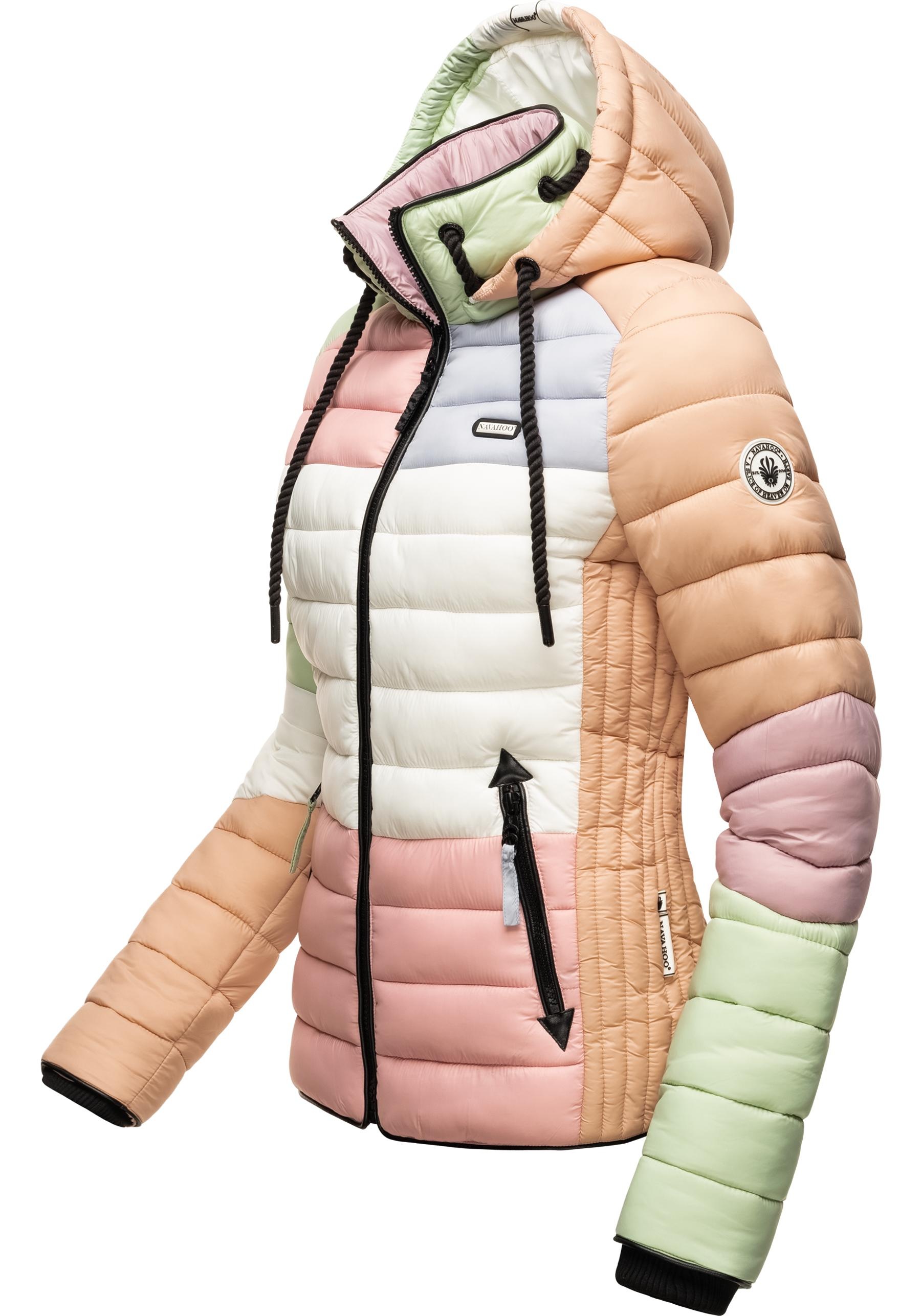 Navahoo Steppjacke "Lulana Multikulti", mit Kapuze, leichte Übergangsjacke günstig online kaufen