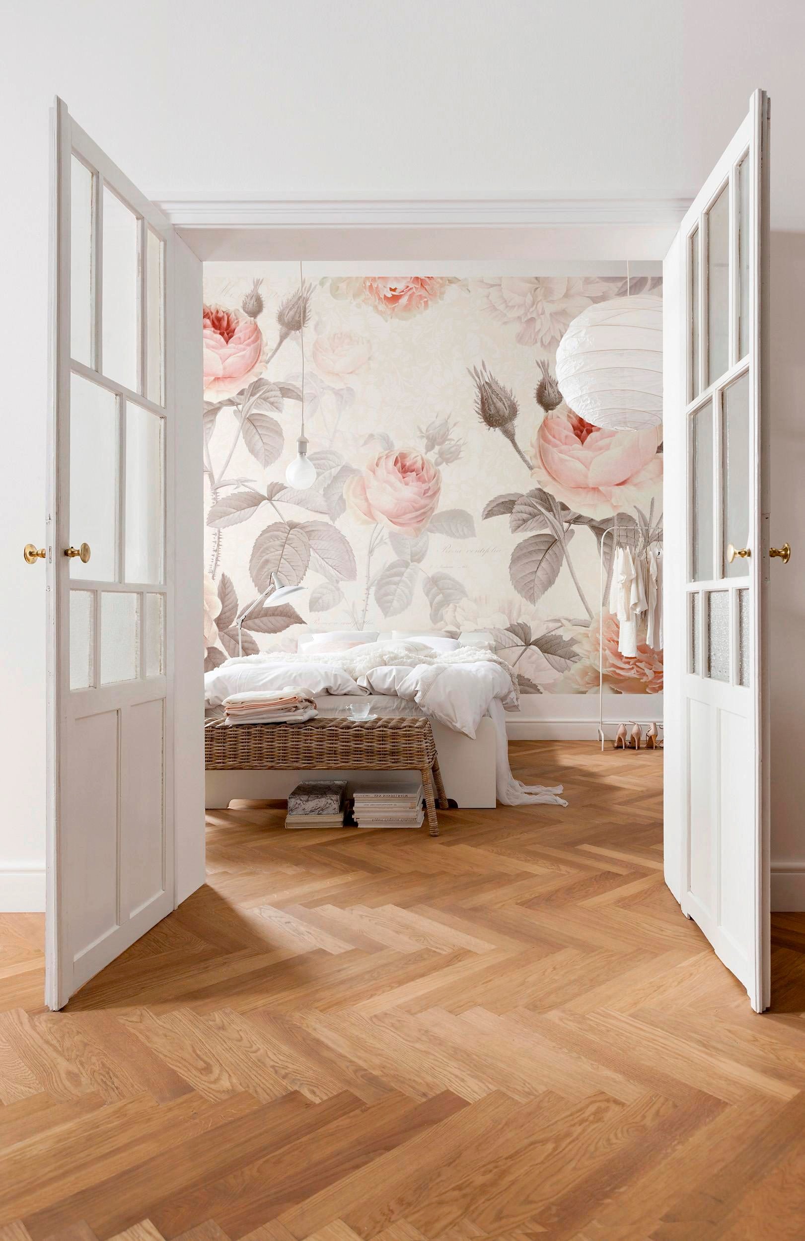 Komar Vliestapete »Vlies - La Maison - Größe 368 x 248 cm«, bedruckt, Wohnzimmer, Schlafzimmer