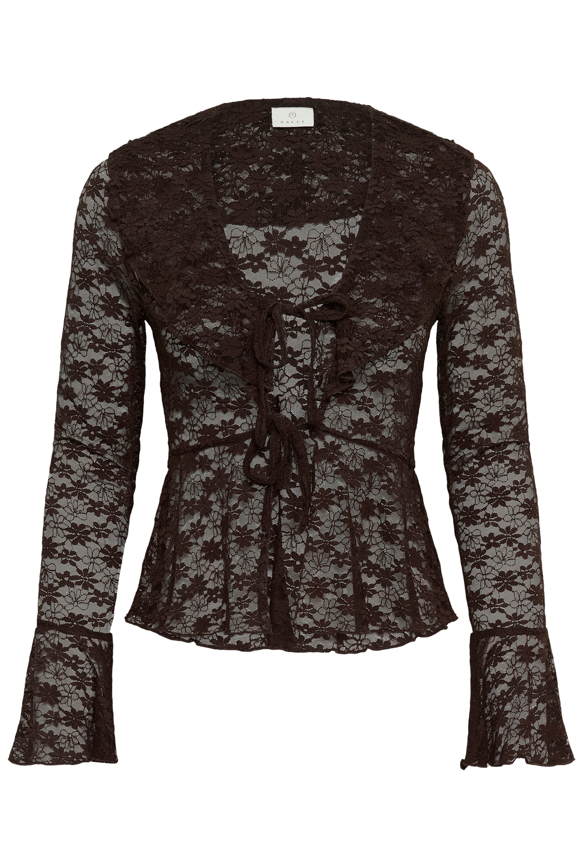 KAFFE Langarmbluse "Damen Bluse langarm KAviccy"