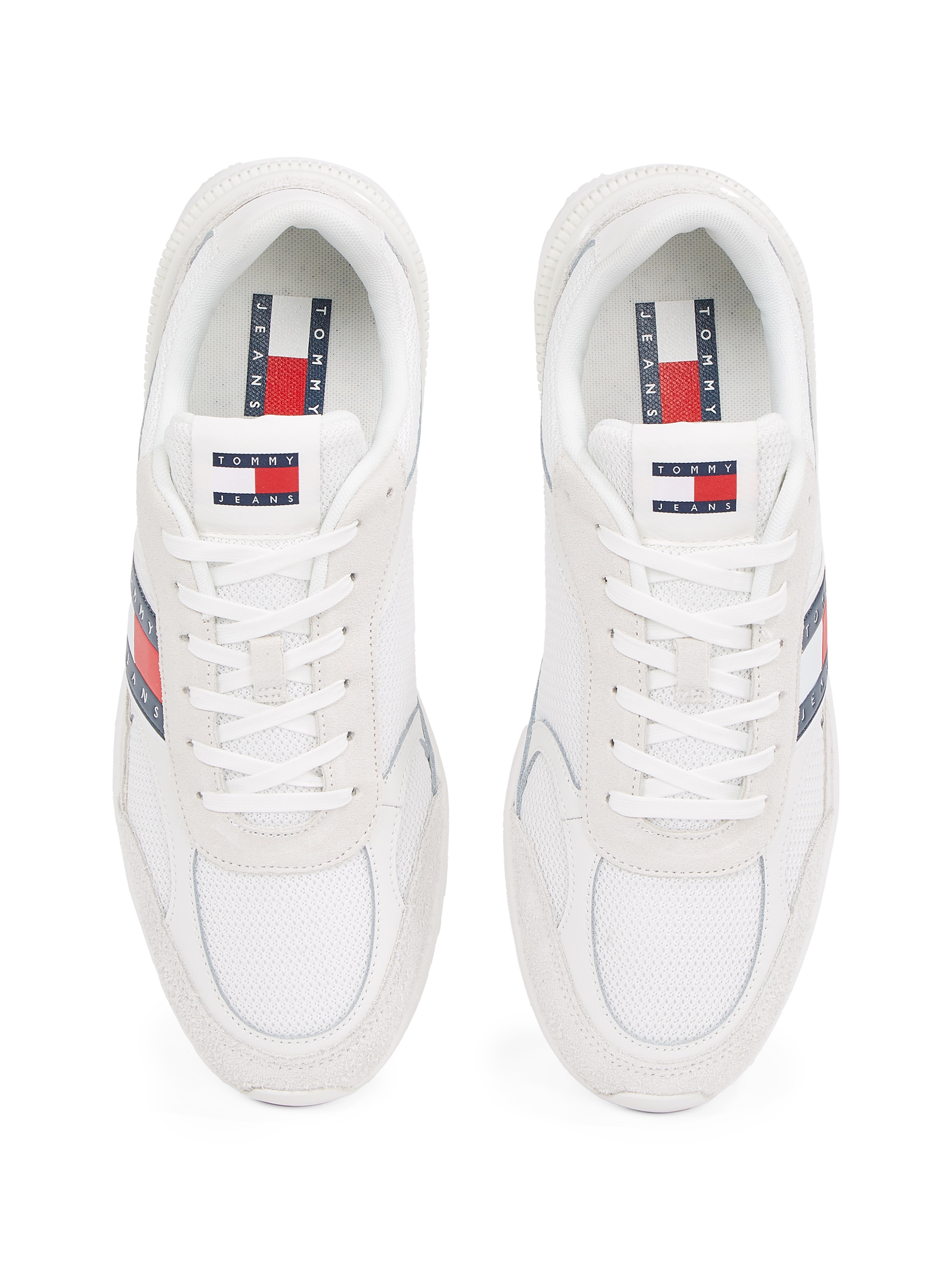 Tommy Jeans Sneaker »TJM TECHNICAL RUNNER ESS«, Freizeitschuh, Halbschuh, Schnürschuh mit gepolstertem Schaftrand