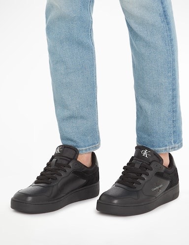 Calvin Klein Jeans Sneaker »BASKET CUPSOLE LOW LACE COR«, im Basket-Style, Freizeitschuh, Halbschuh, Schnürschuh
