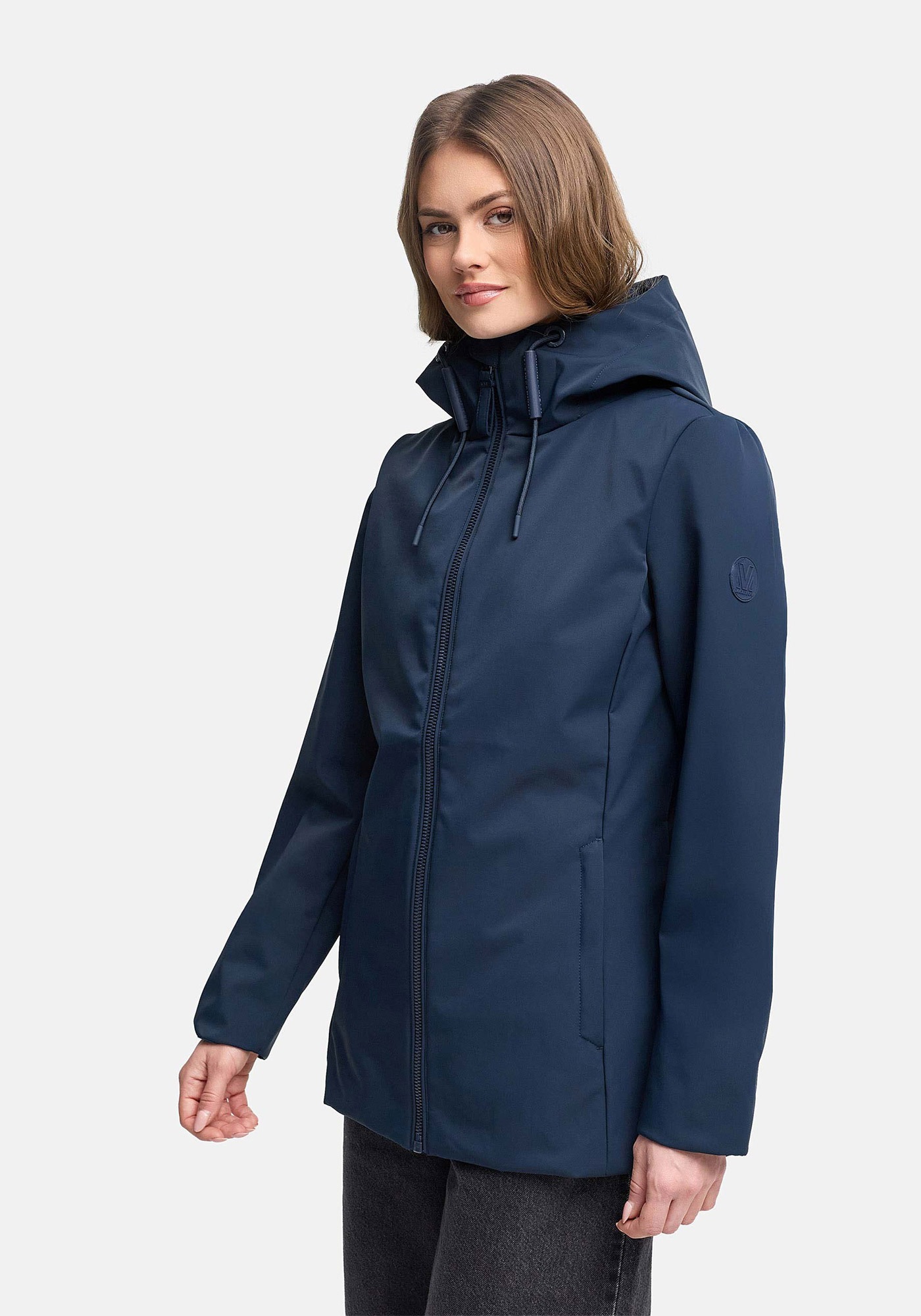 Marikoo Outdoorjacke "Minaa" Sportliche Outdoorjacke mit Kapuze und hochschließenden Kragen