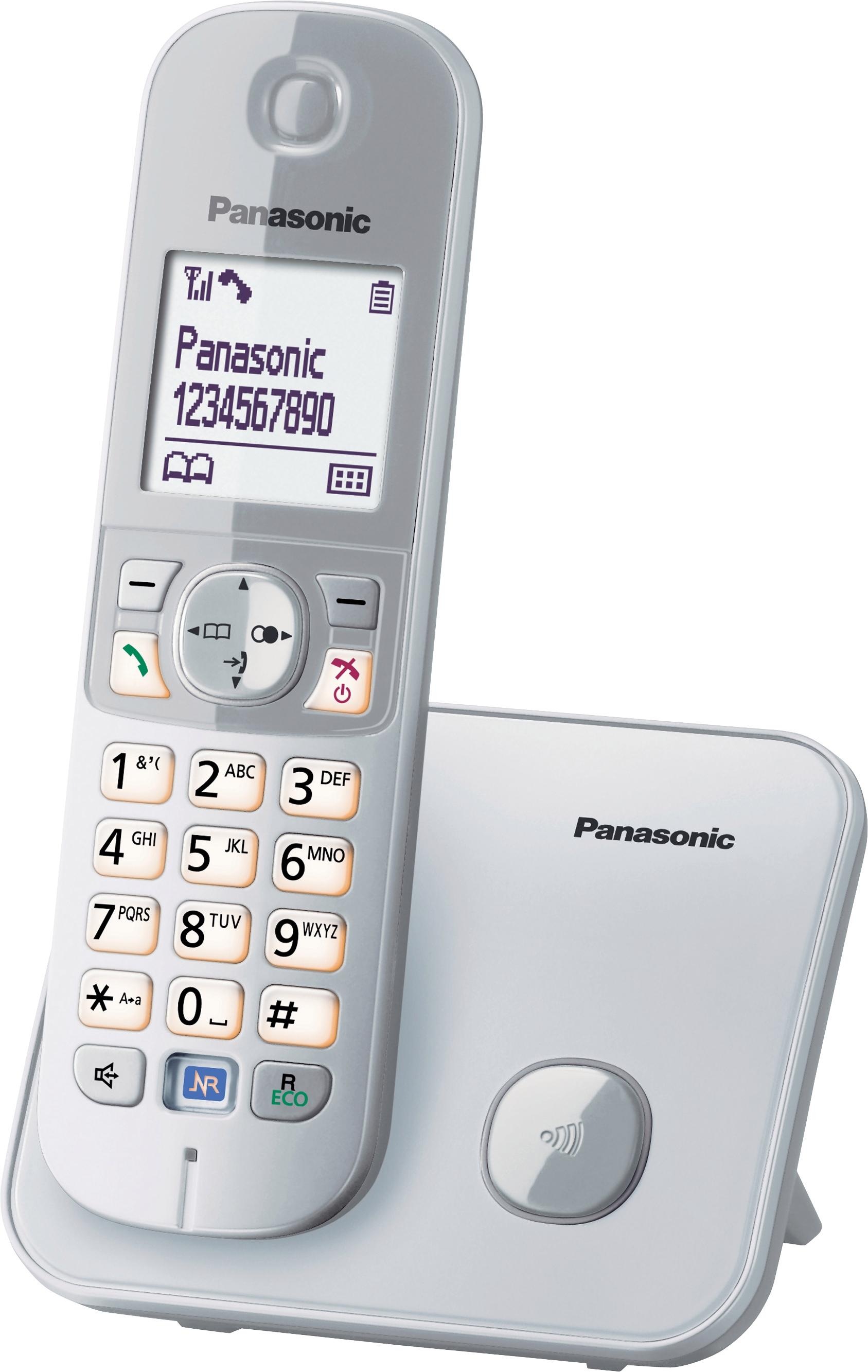 Panasonic Schnurloses DECT-Telefon »KX-TG6811GS«, (Mobilteile: 1), mit Anrufer- und Wahlsperre