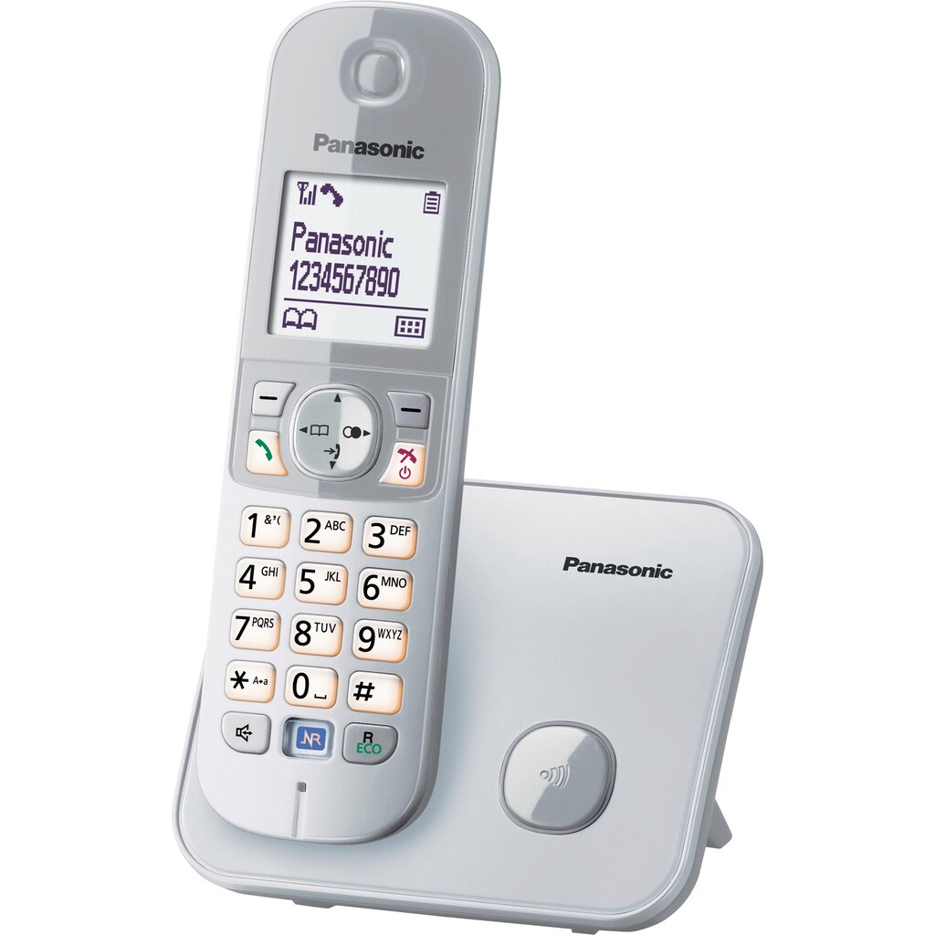 Panasonic Schnurloses DECT-Telefon »KX-TG6811GS«, (Mobilteile: 1), mit Anrufer- und Wahlsperre