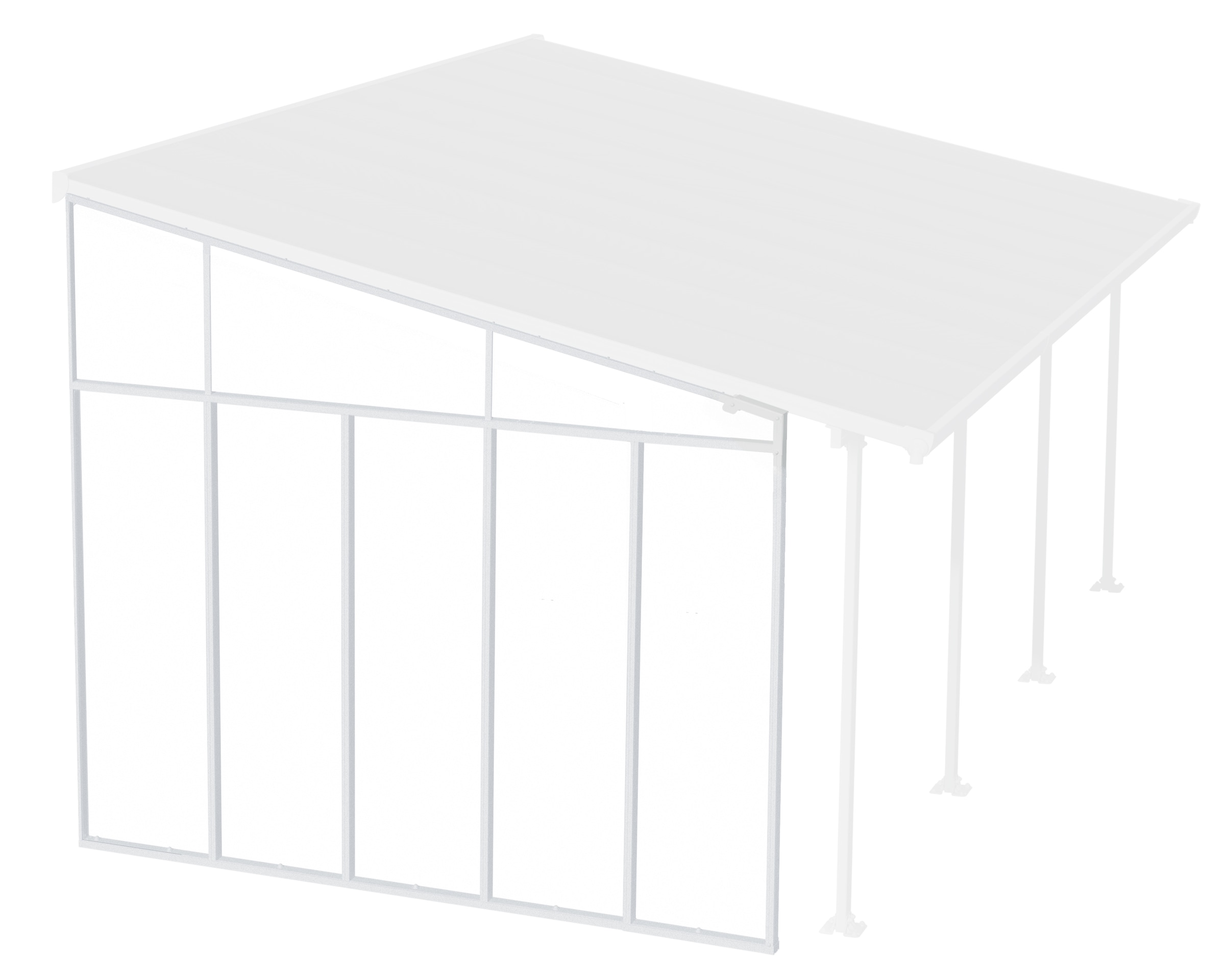 Palram - Canopia Terrassendach »mit pulverbeschichtetem Aluminiumrahmen«, einfache DIY Montage