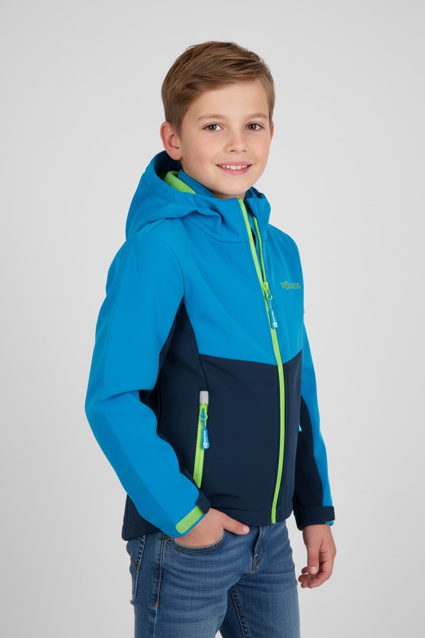 TROLLKIDS Softshelljacke "KIDS KRISTIANSAND JACKET" für Kinder und Jugendliche geeignet, Langarm-Ausführung