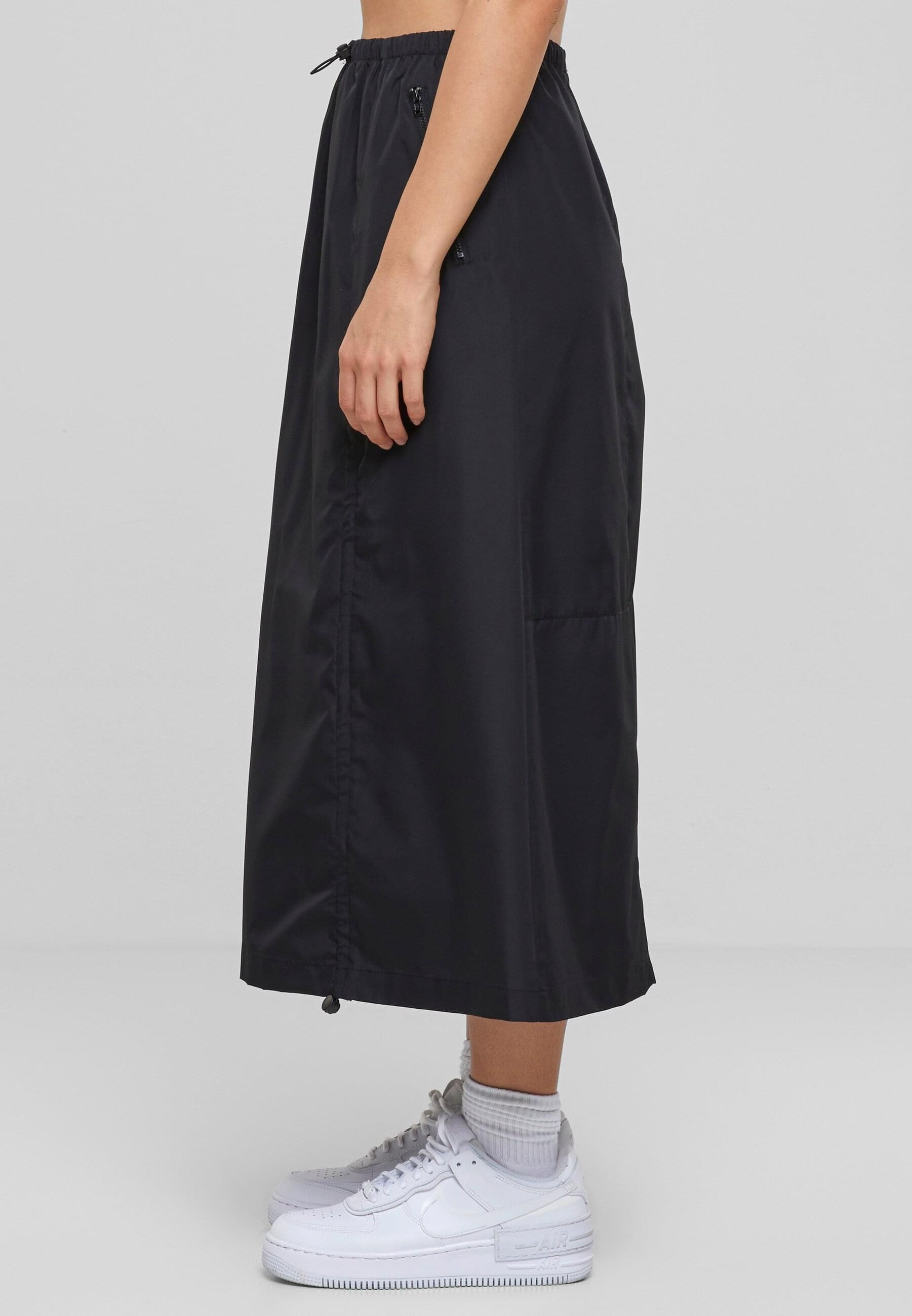 URBAN CLASSICS Sommerrock »Urban Classics Damen Ladies Ripstop Parachute Midi Skirt«, (1 tlg.)