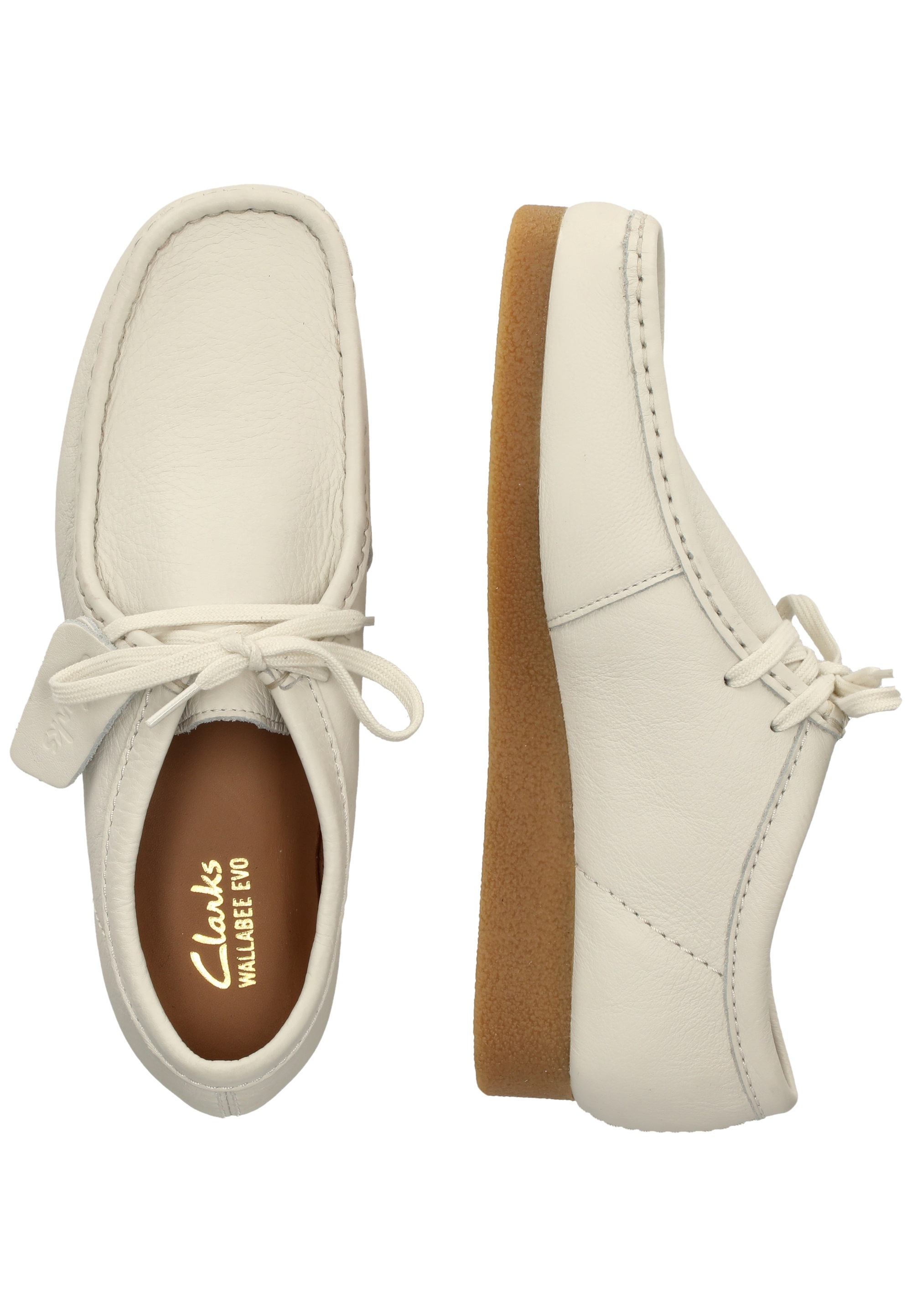 Clarks Schnürschuh »Wallabee EVO«  mit Kieselkrepp-Effekt