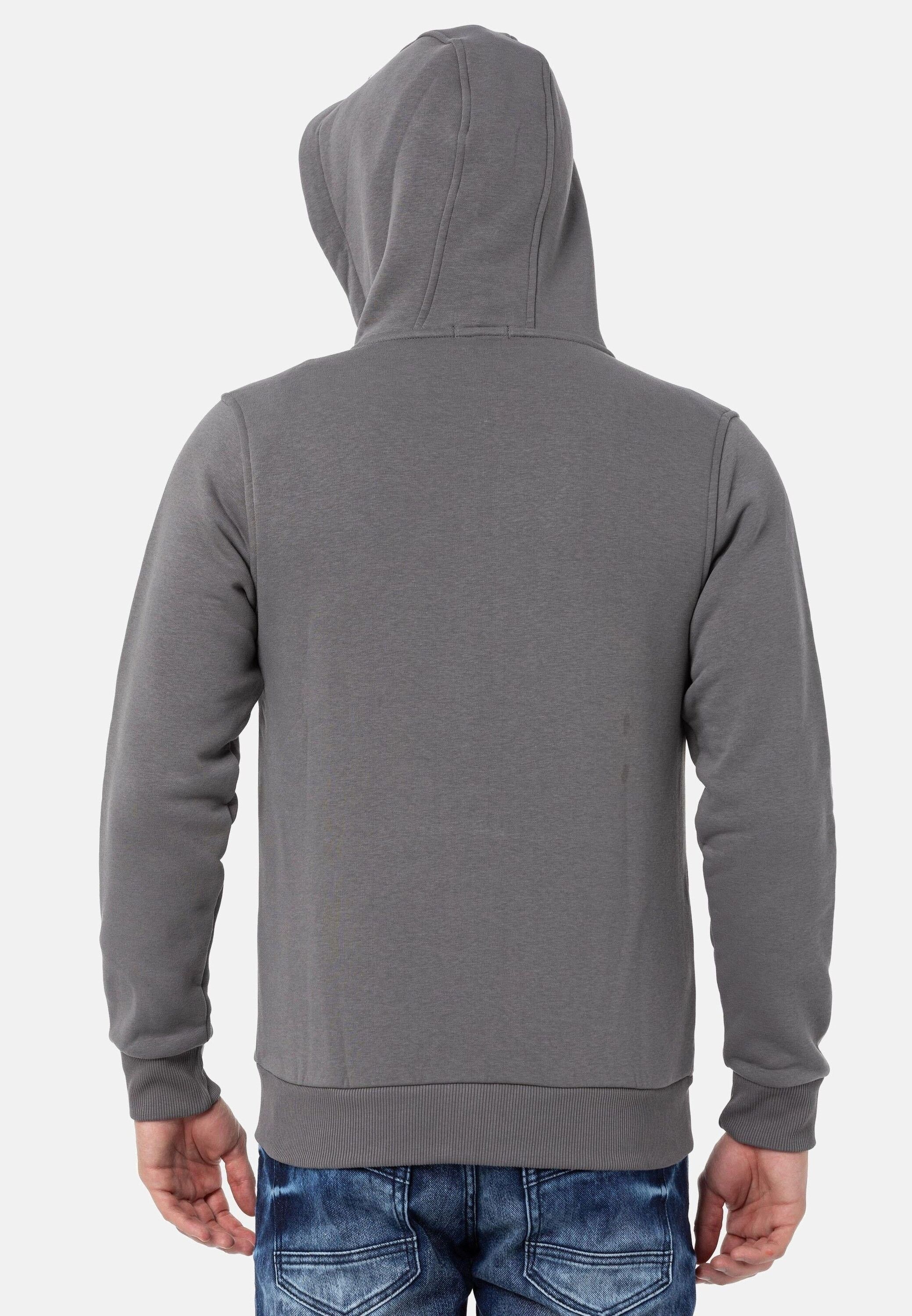 Cipo & Baxx CL556 Men Hoodie Anthracite Size S 2