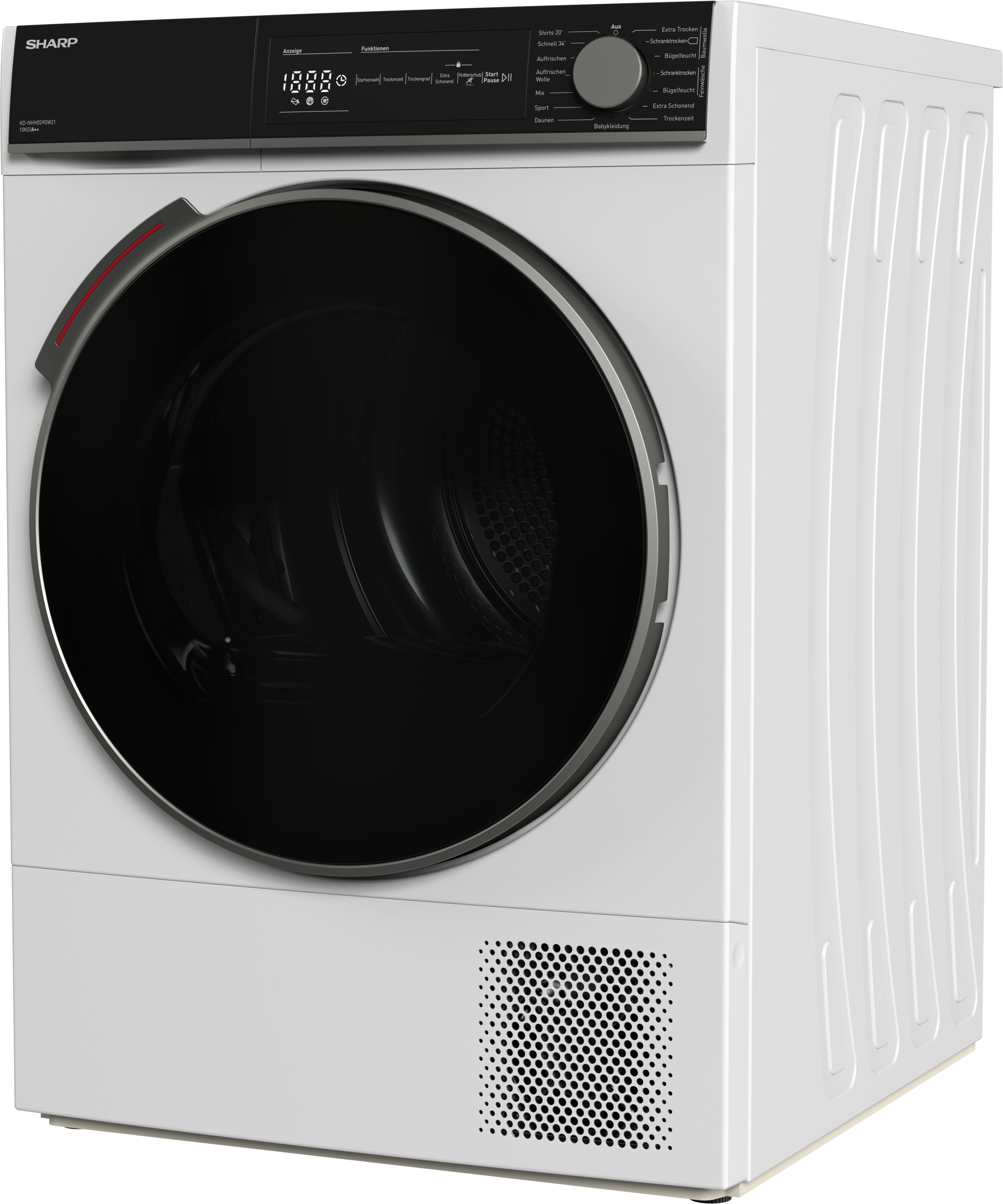 Sharp Wärmepumpentrockner »KD-NHH0S9GW21-DE«, T, 10 kg