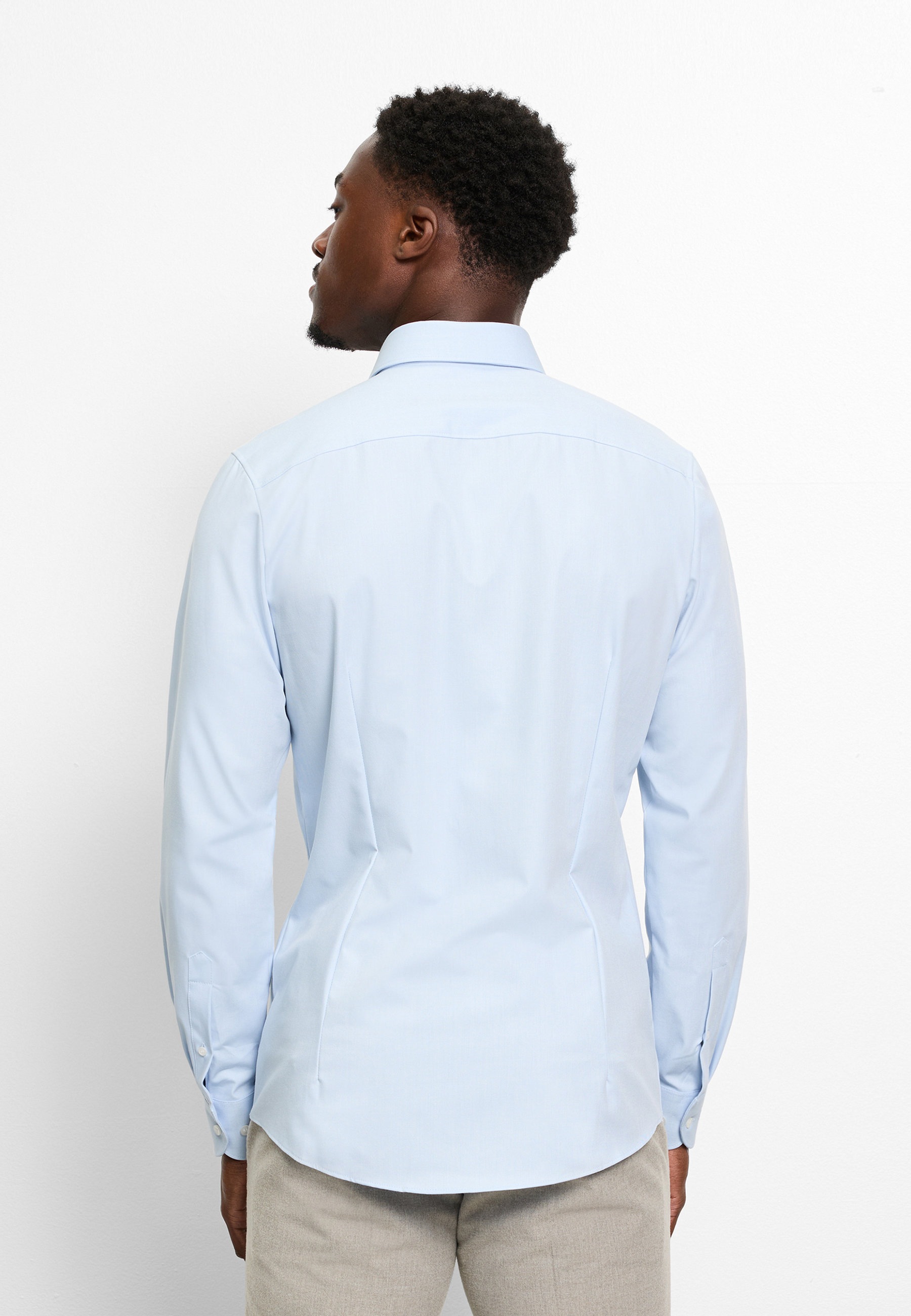 OLYMP Level Five 24/Seven Herren Businesshemd Blau 46 2