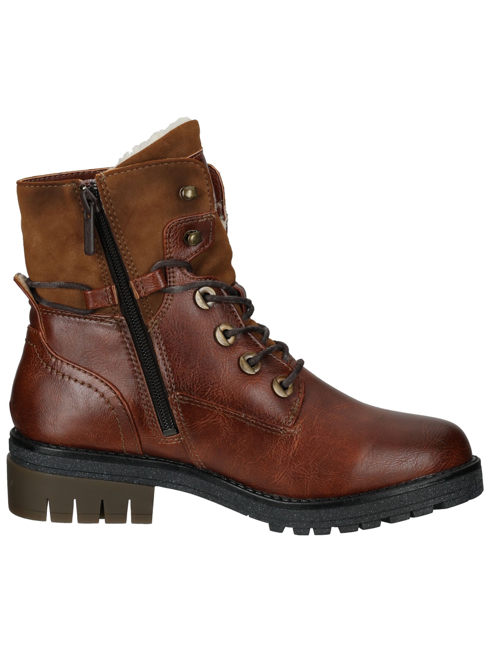 Mustang Shoes Schnürstiefelette »Mustang Shoes Stiefelette Lederimitat«