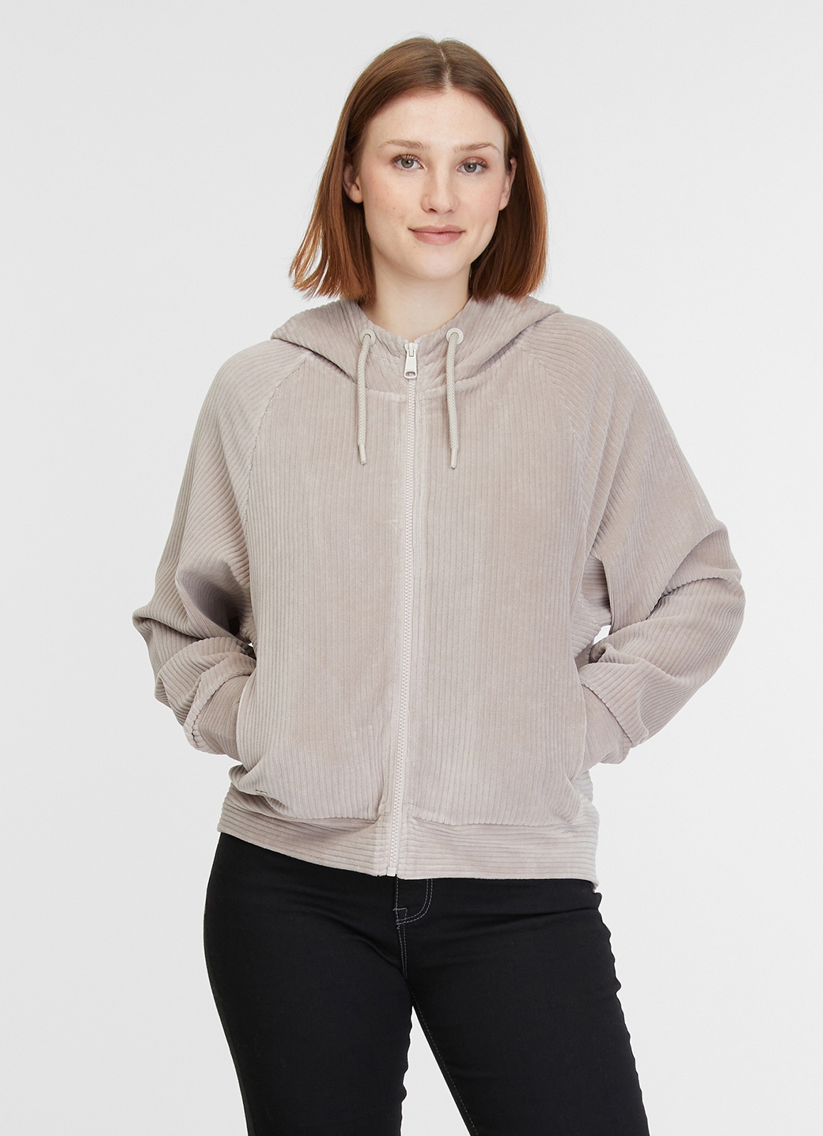 Ragwear Kapuzensweatjacke "CORDULY", in Cord Optik günstig online kaufen