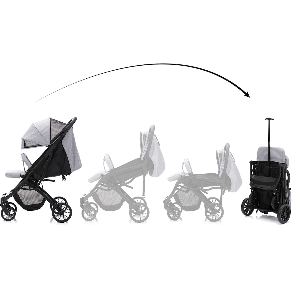 Fillikid Kinder-Buggy »Styler Elite, hellgrau melange«, 22 kg