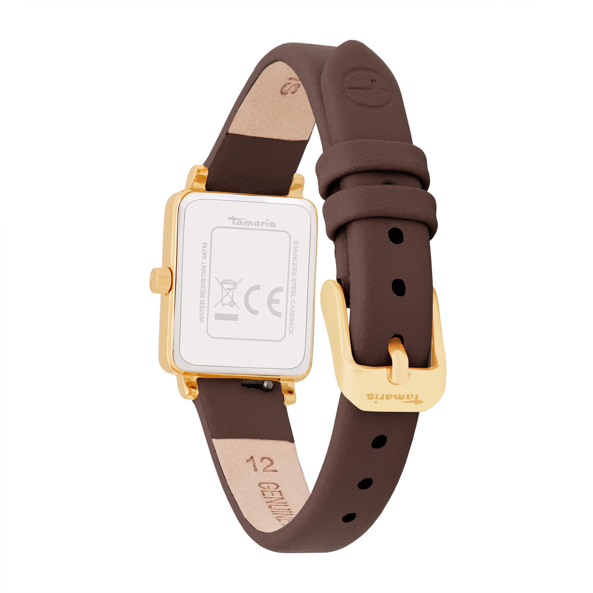 Tamaris Quarzuhr »Tiny Leather« Armbanduhr, Damenuhr, Lederarmband, analog