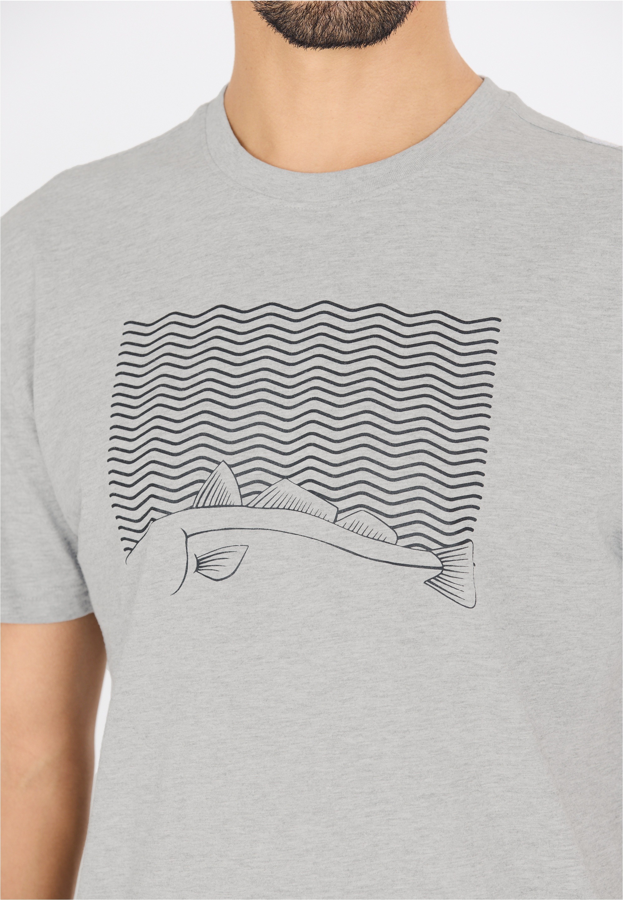 CRUZ T-Shirt »Gander«, aus atmungsaktiver Baumwolle mit modischem Print