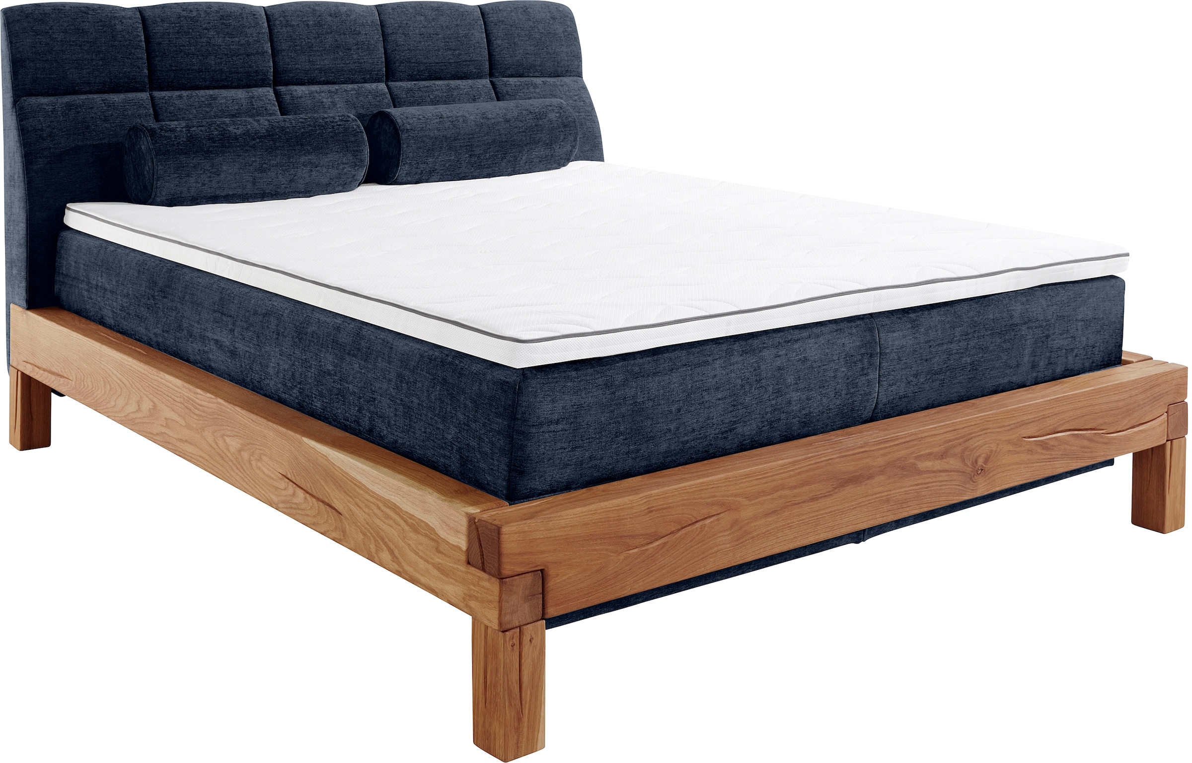 Home affaire Boxspringbett »Villads« Liegefläche: 160/200 cm aus Balkeneiche, Inside-Boxspring-Unterbau