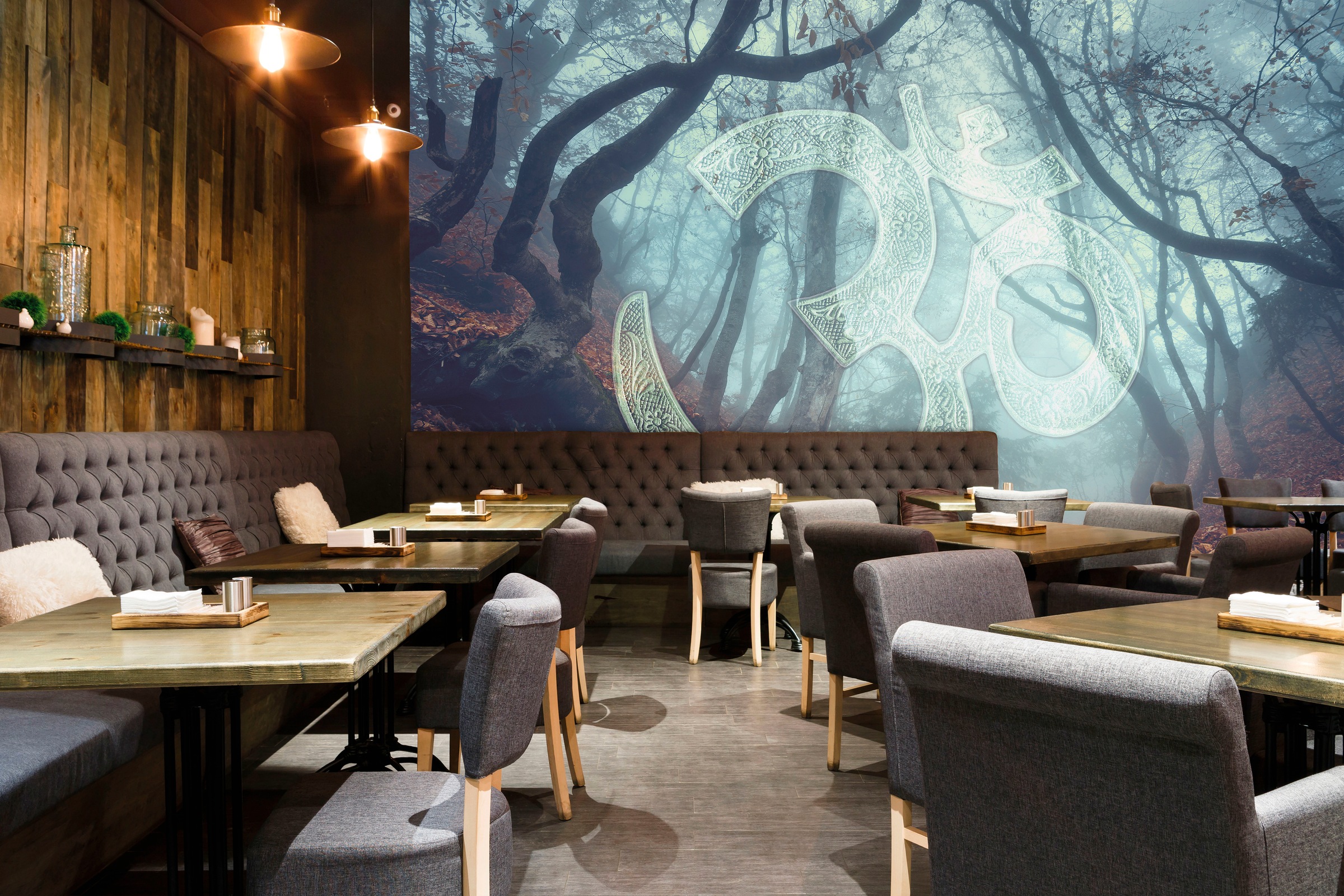 Architects Paper Fototapete »Atelier 47 Symbol Forest 1«, Wald, Vlies, Wand, Schräge, Decke