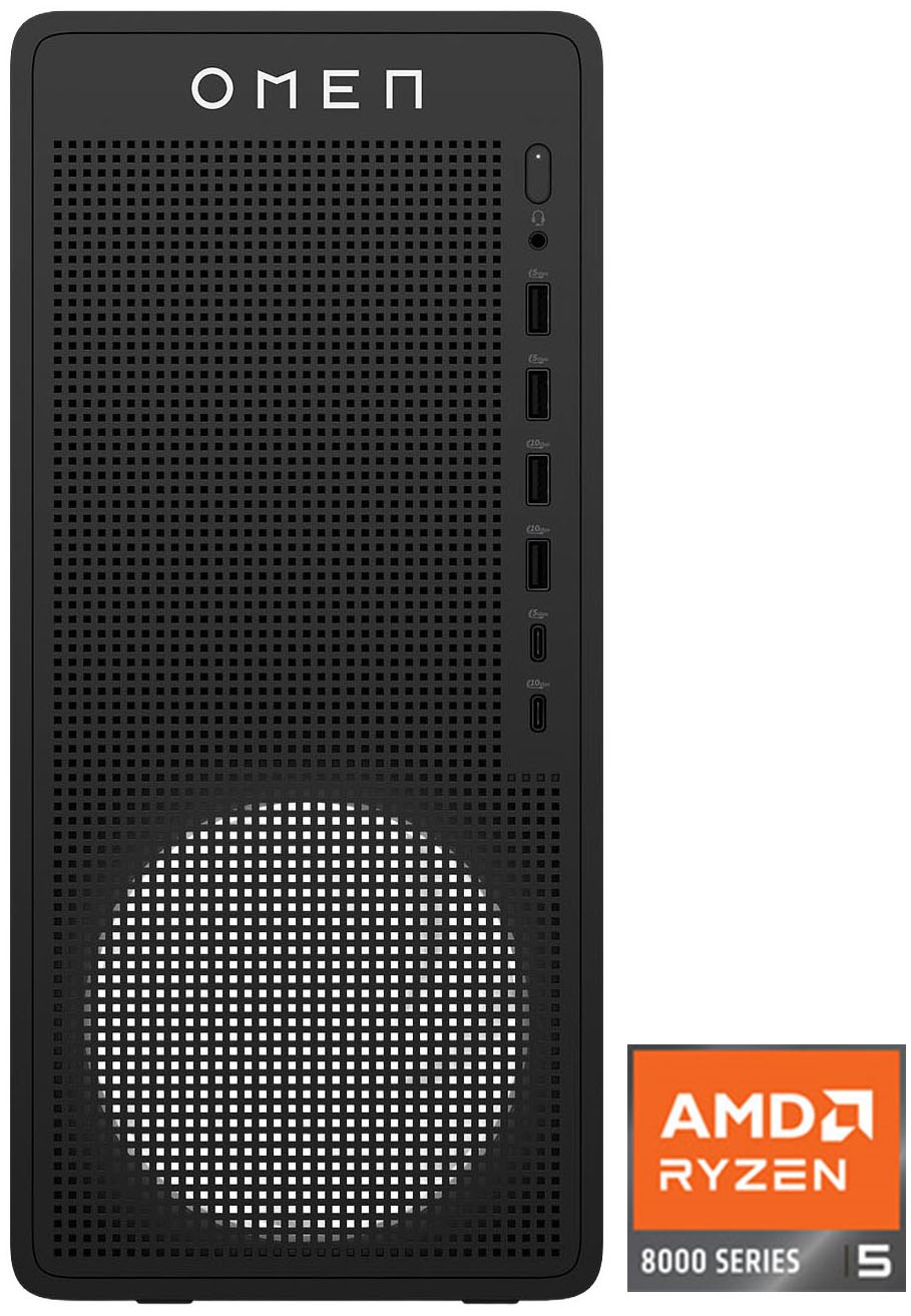 HP Gaming-PC "OMEN 16L DT TG03-0259ng", Windows 11 Plus, GeForce RTX 5060 Ti 8 GB, 16 GB RAM 512 GB SSDschwarz, Desktop-PCs