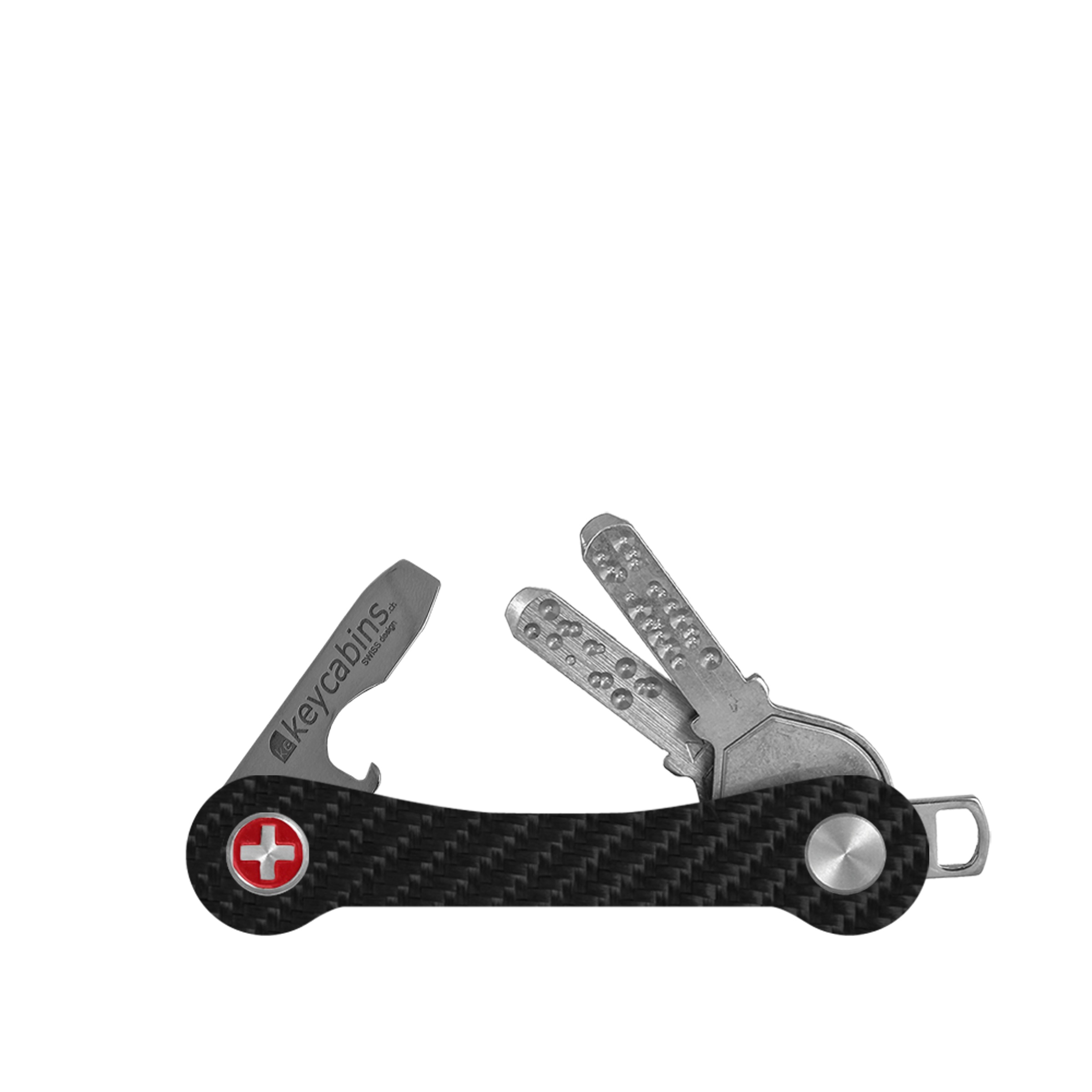 keycabins Schlüsselanhänger »Carbon«, SWISS Made