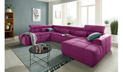 DOMO collection Wohnlandschaft, inklusive Kopfteilverstellung, wahlweise mit Sitztiefenverstellung, frei im Raum stellbar kaufen DOMO collection Wohnlandschaft, inklusive Kopfteilverstellung, wahlweise mit Sitztiefenverstellung, frei im Raum stellbar kaufen