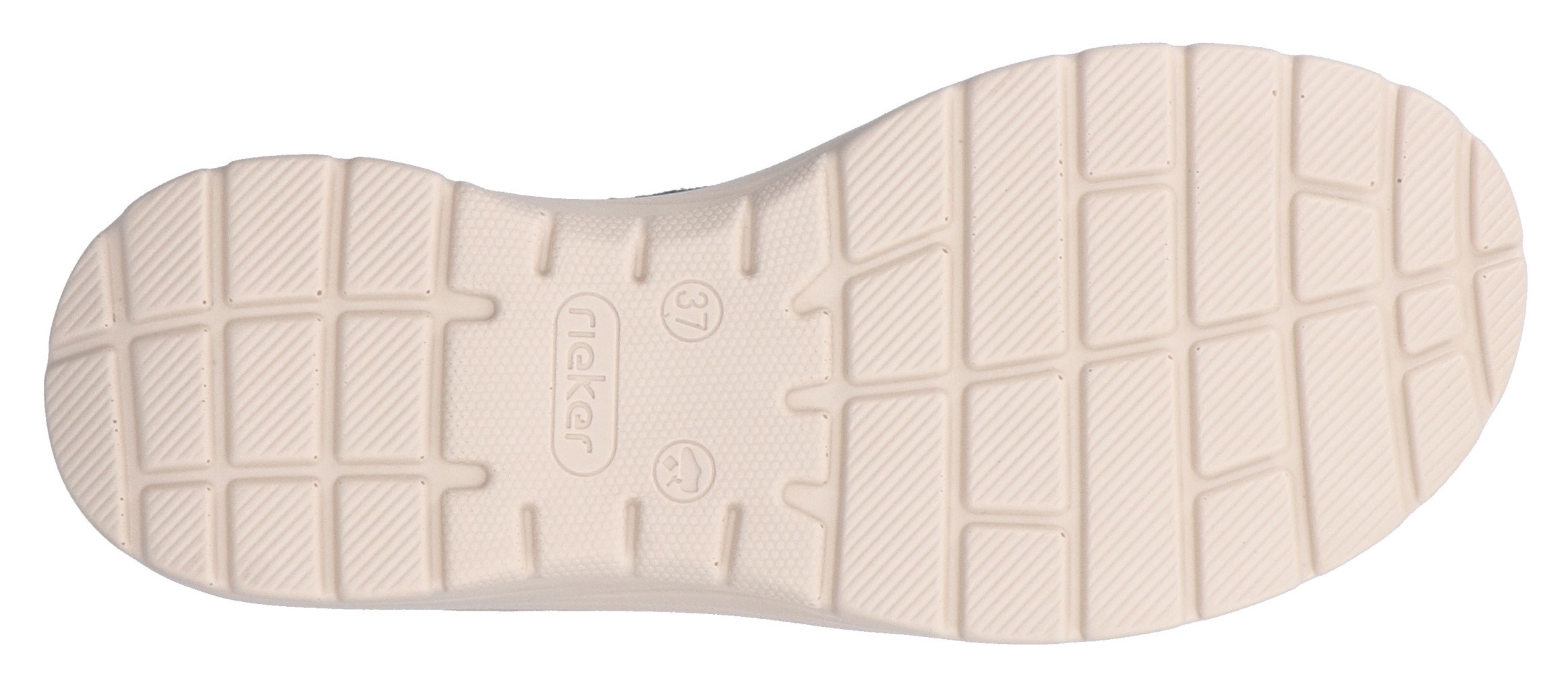 Rieker Pantolette, Sommerschuh, Hausschuh, Schlappen, Strandschuh mit Fußbett