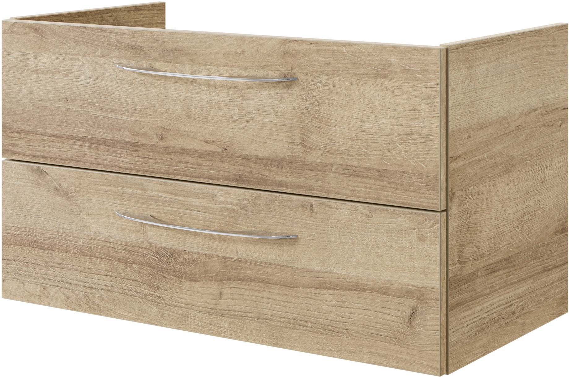 Saphir Badmöbel-Set »Serie 4035 2-teilig, Keramikwaschtisch mit LED-Spiegelschrank«, (Set), 90 cm breit, inkl. Türdämpfer, 2 Schubladen, 3 Türen, 6 Einlegeböden