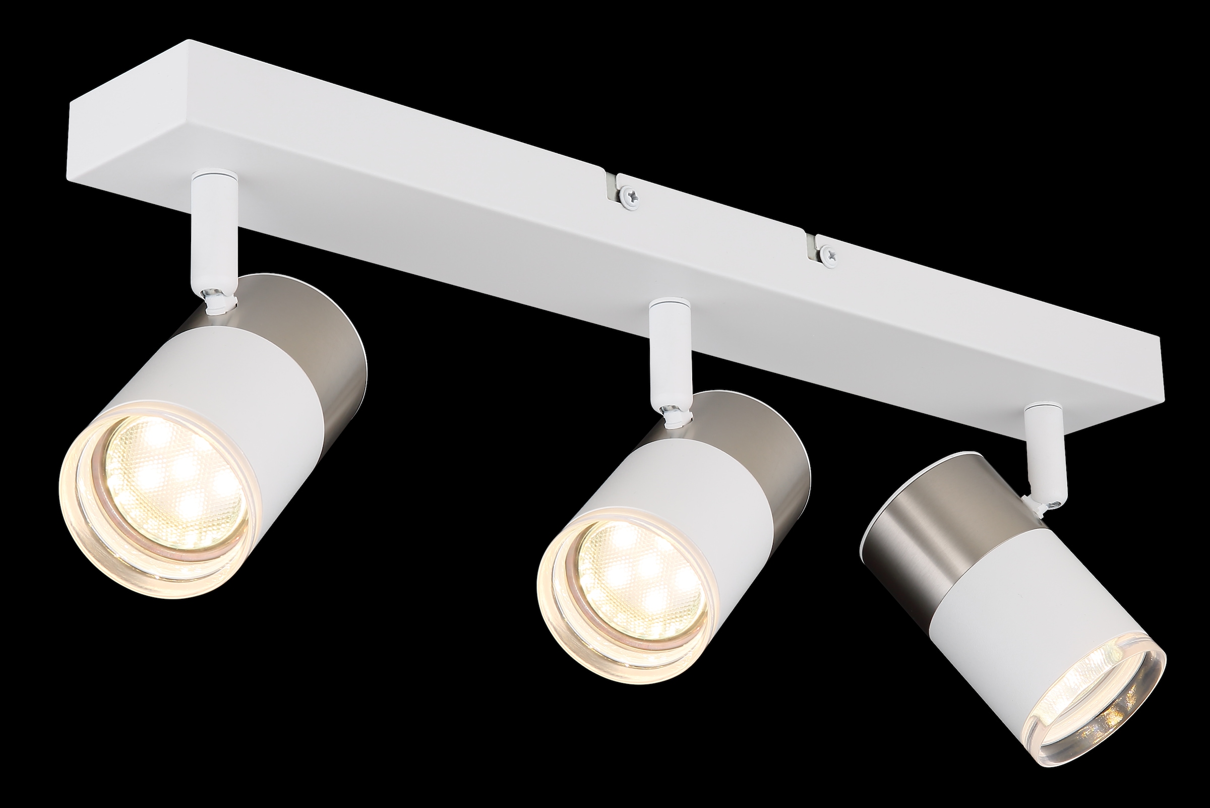 GLOBO LIGHTING Deckenstrahler »BRISBON«, Leuchtmittel GU10 | ohne Leuchtmittel, Deckenspot/weiß/LxBxH: 410x60x120mm/Flur
