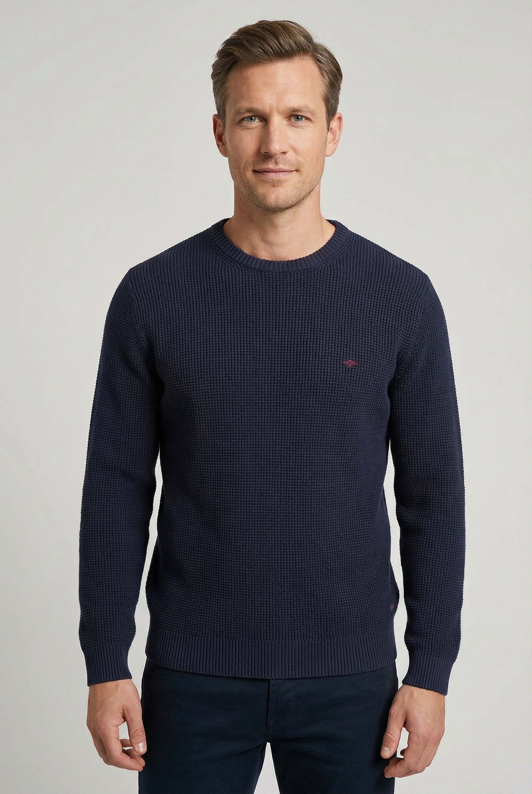 FYNCH-HATTON Strickpullover aus Baumwolle, normale Passform, hüftbedeckende günstig online kaufen
