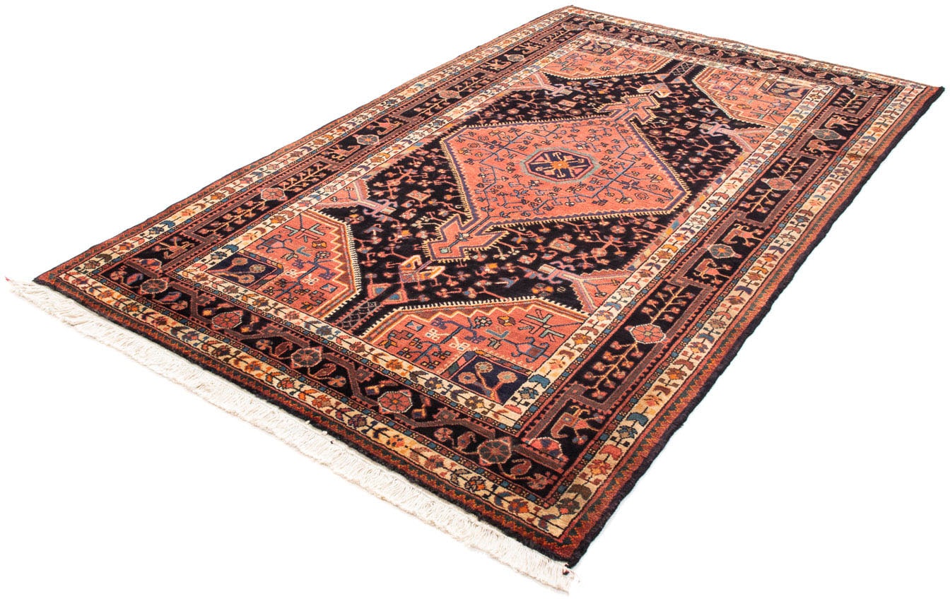 morgenland Orientteppich "Perser - Nomadic - 220 x 132 cm - dunkelblau", rechteckig, 10 mm Höhe, Wohnzimmer, Handgeknüpf