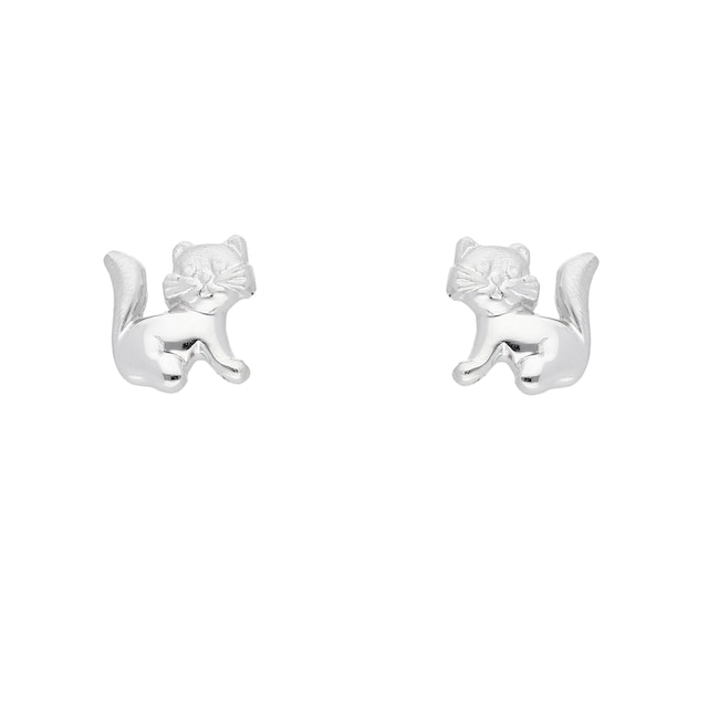 Adelia´s Paar Ohrhänger »1 Paar 925 Silber Ohrringe / Ohrstecker Katze«,  925 Sterling Silber Silberschmuck für Damen bestellen | BAUR